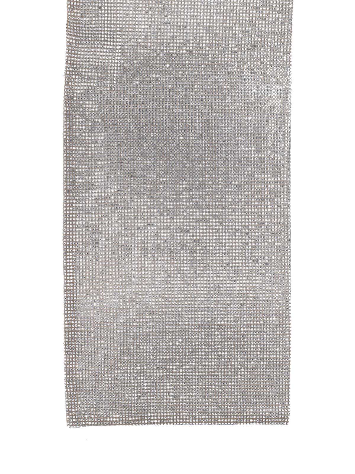 Shop Giuseppe Di Morabito Scarf With Rhinestones In Taupe