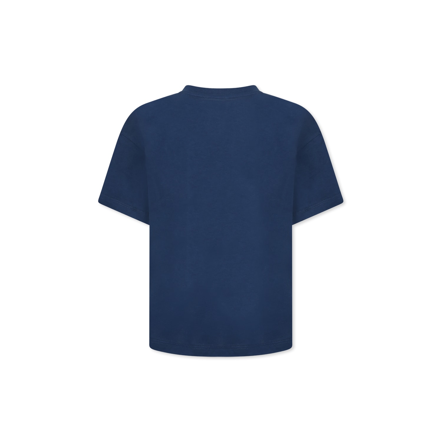 Etro Logo-embroidered T-shirt In Blue