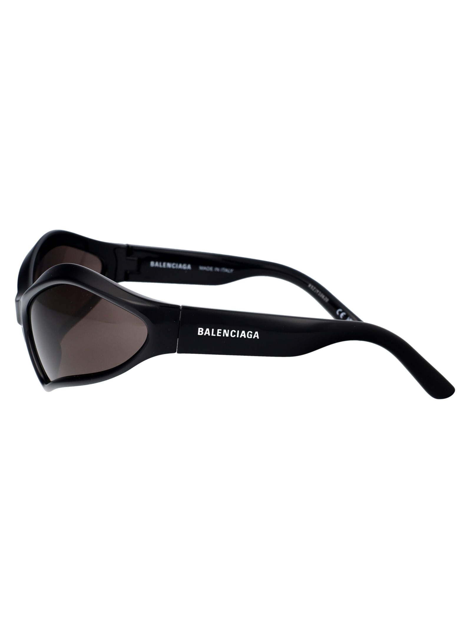 Shop Balenciaga Bb0314s Sunglasses In 001 Black Black Grey