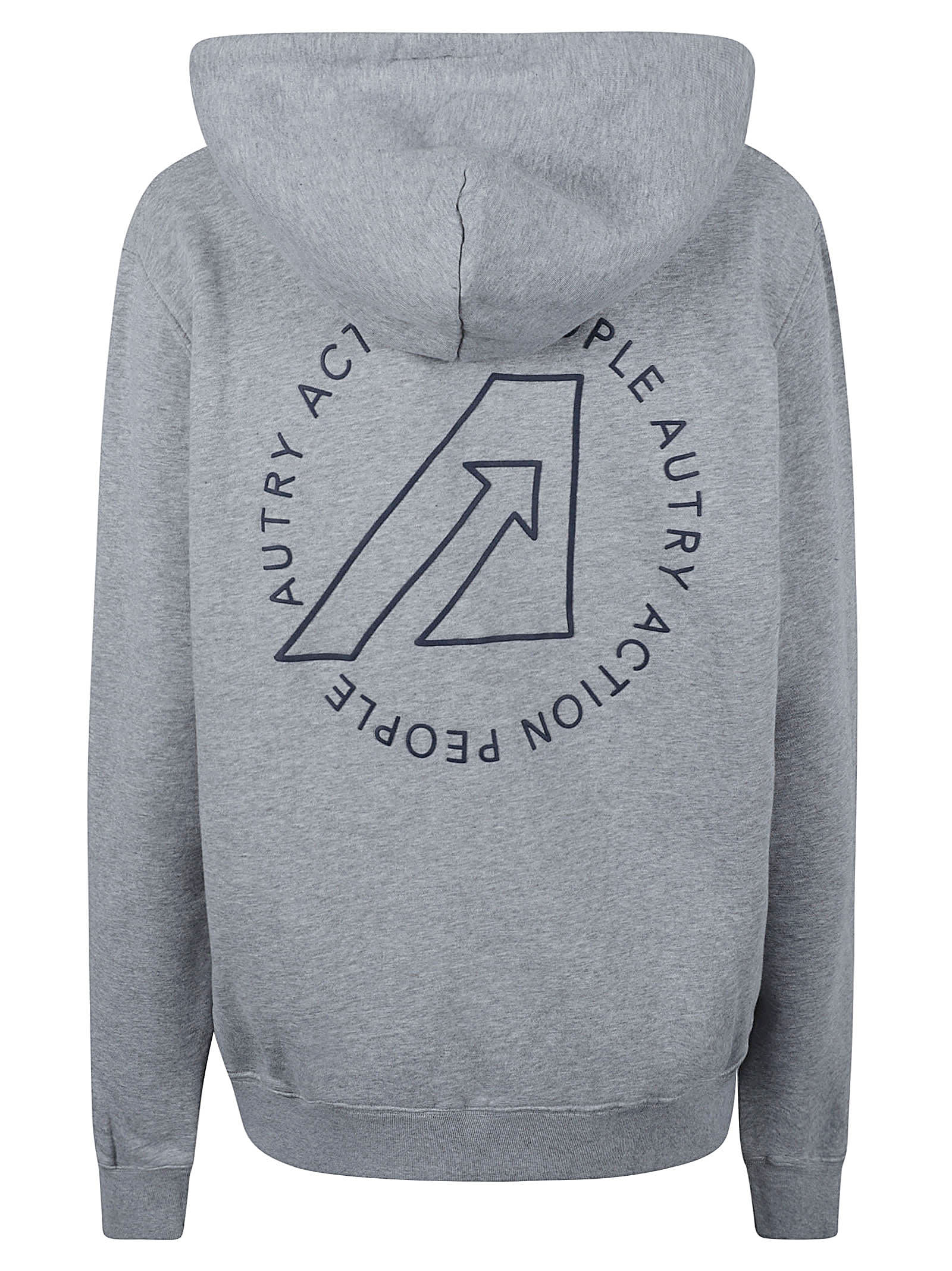 Shop Autry Icon Logo Hoodie In Grey