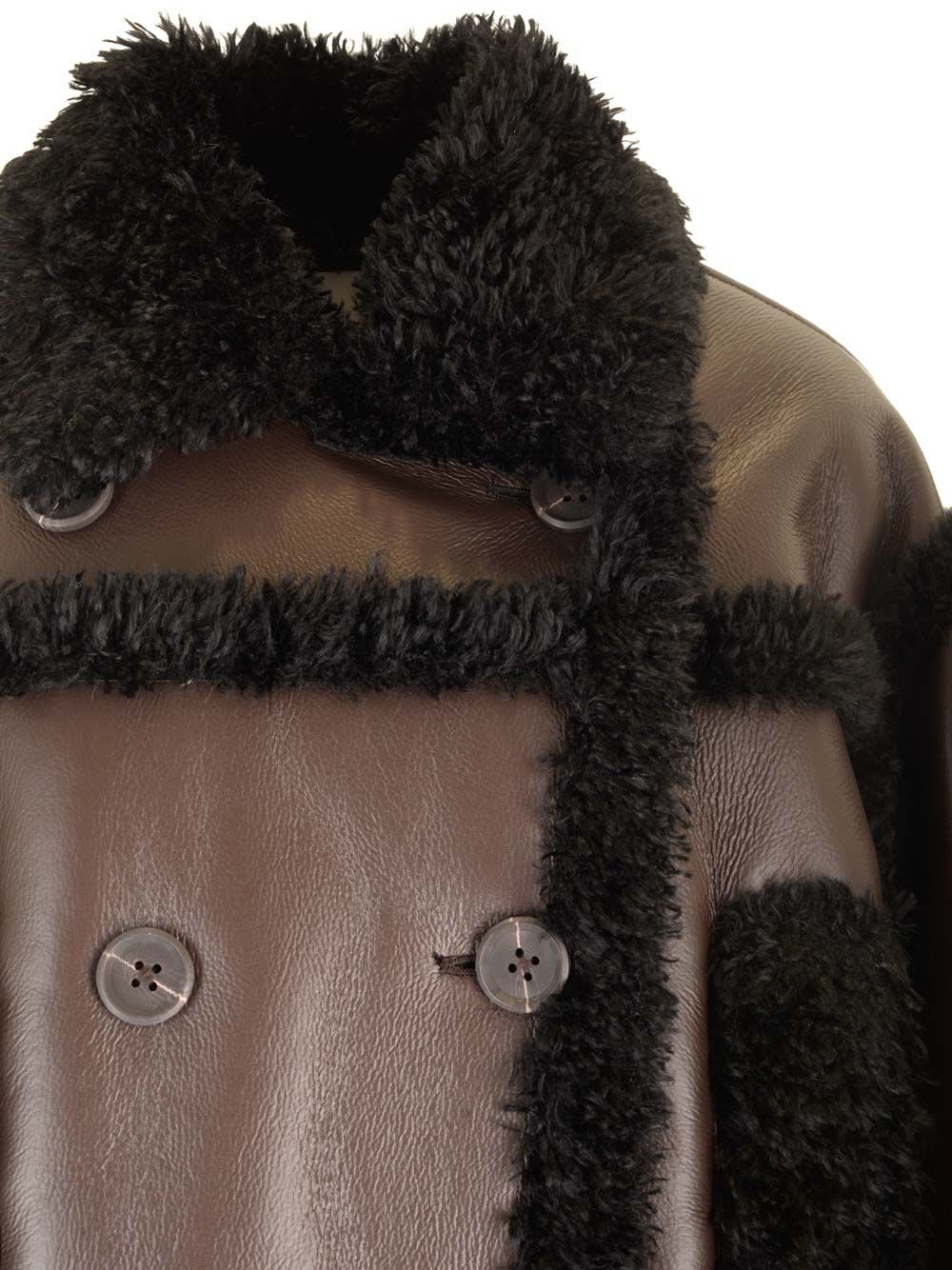 Shop Stand Studio Kristy Faux Fur Coat In Brown