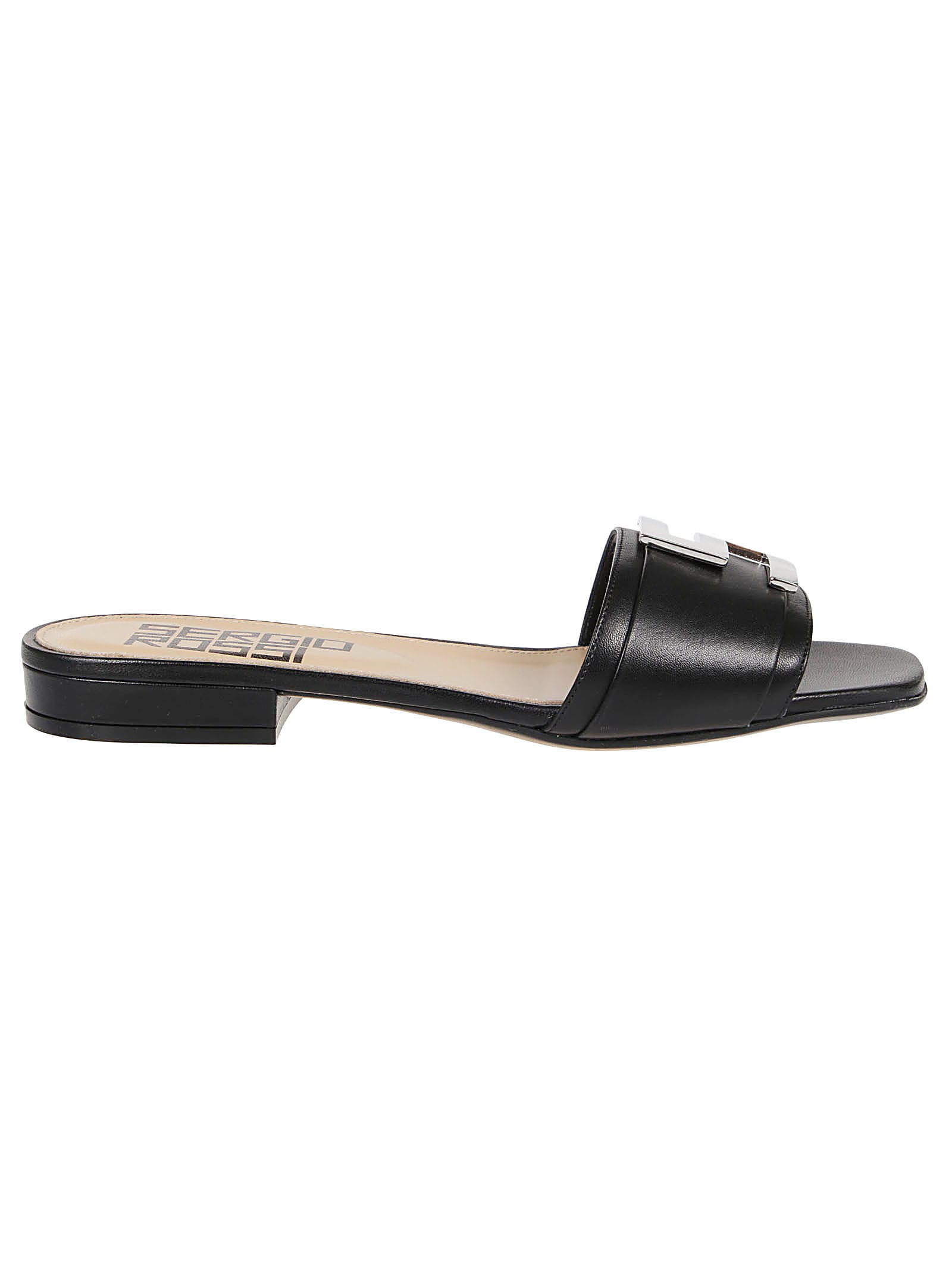 Buy Sergio Rossi Sandal Sergio Logomaniac online, shop Sergio Rossi shoes with free shipping