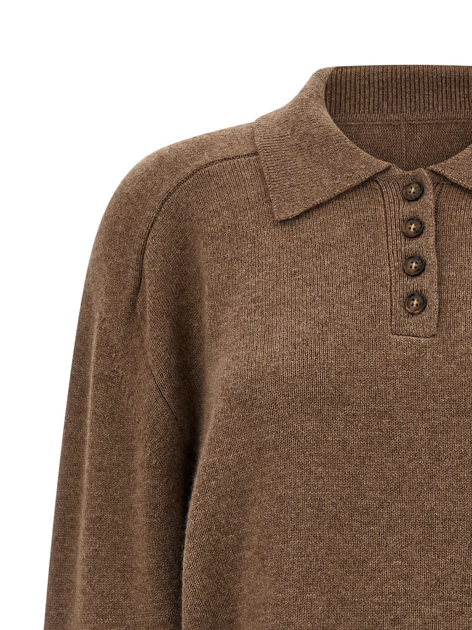 Loulou Studio Homere Sweater In Brown