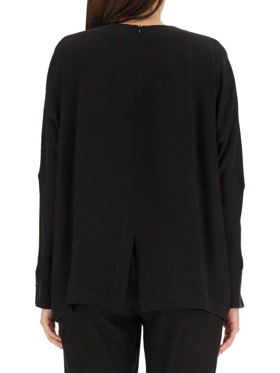 Shop Fabiana Filippi Crepe Tops. In Black