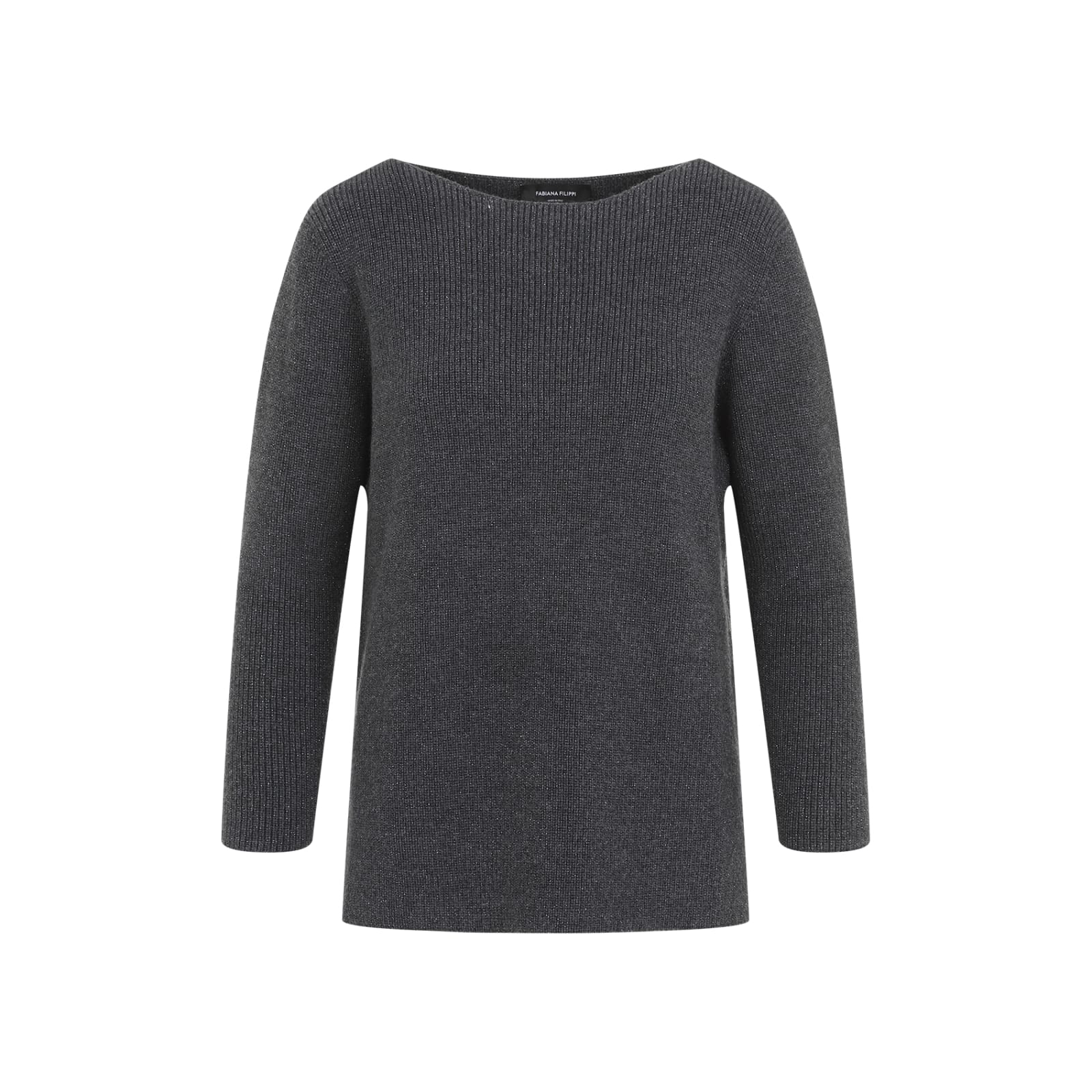 Shop Fabiana Filippi Sweater In Antracite