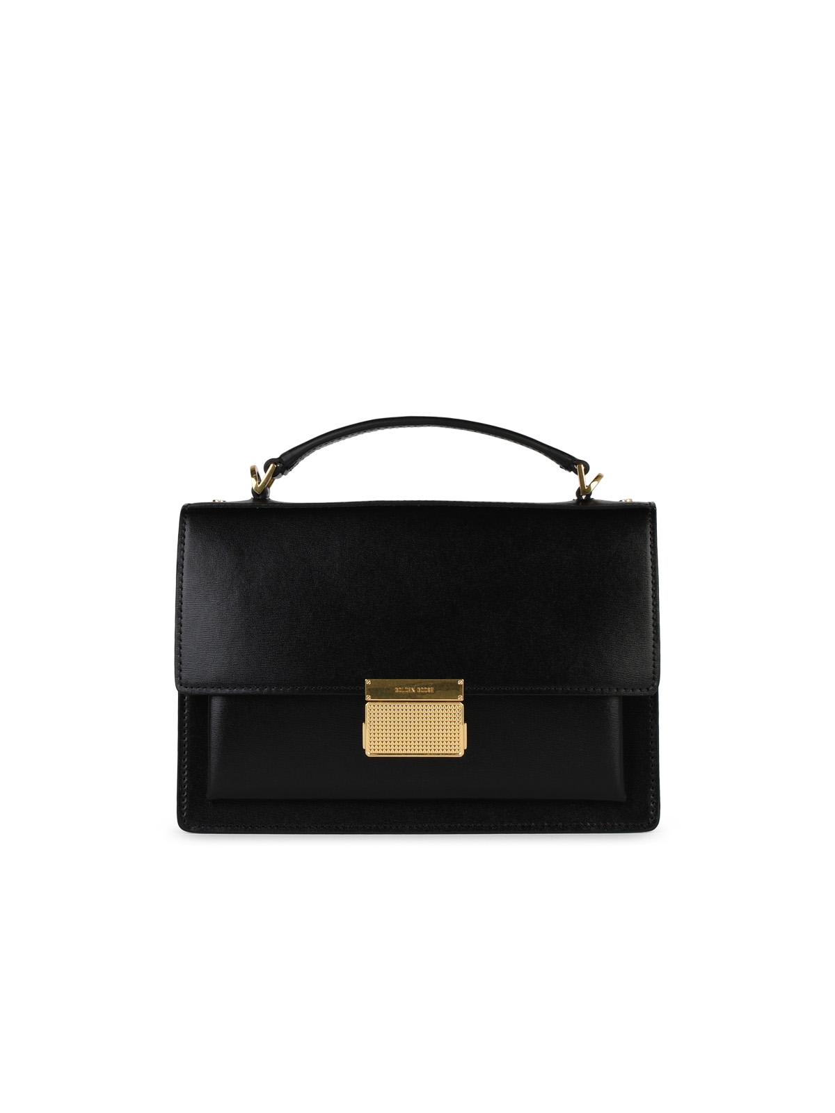 Golden Goose Venezia Bag In Black Palmellata Leather