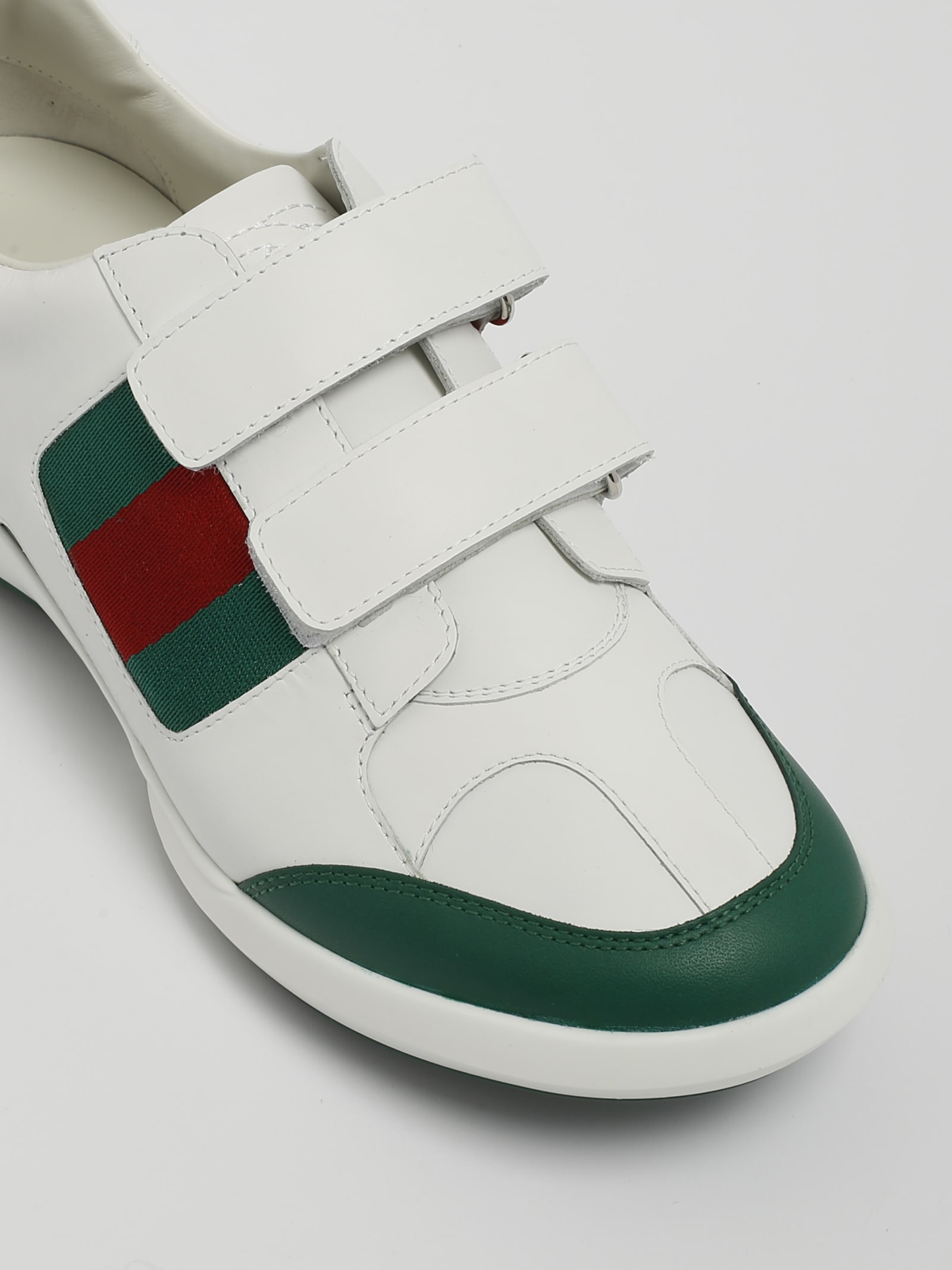 Shop Gucci Sneakers Apollo Sneaker In Bianco