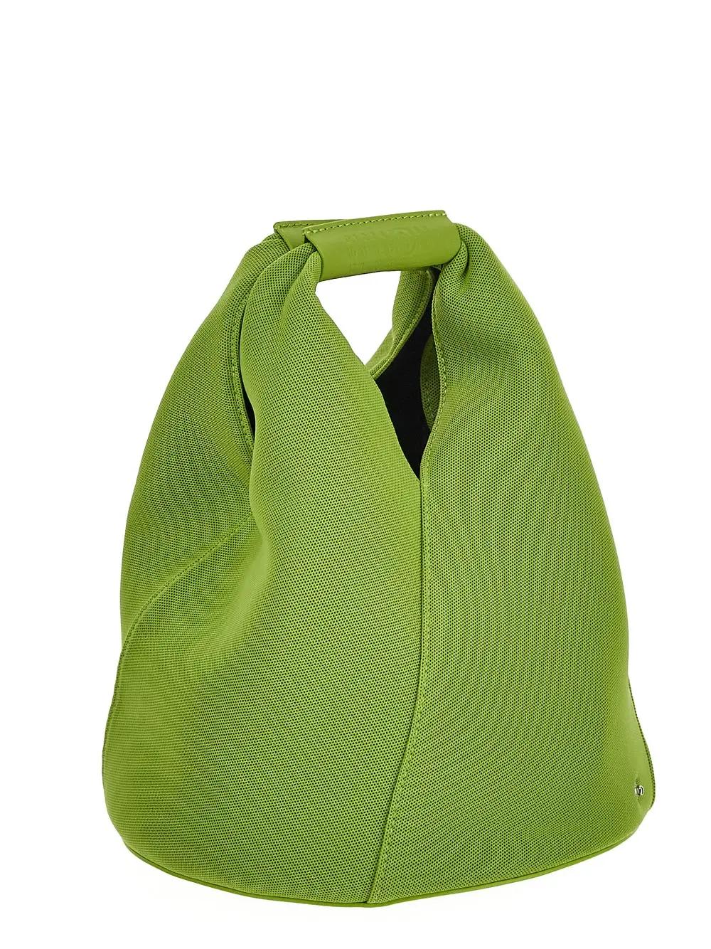 Shop Mm6 Maison Margiela Japanese Bucket Handbag In Lime Green