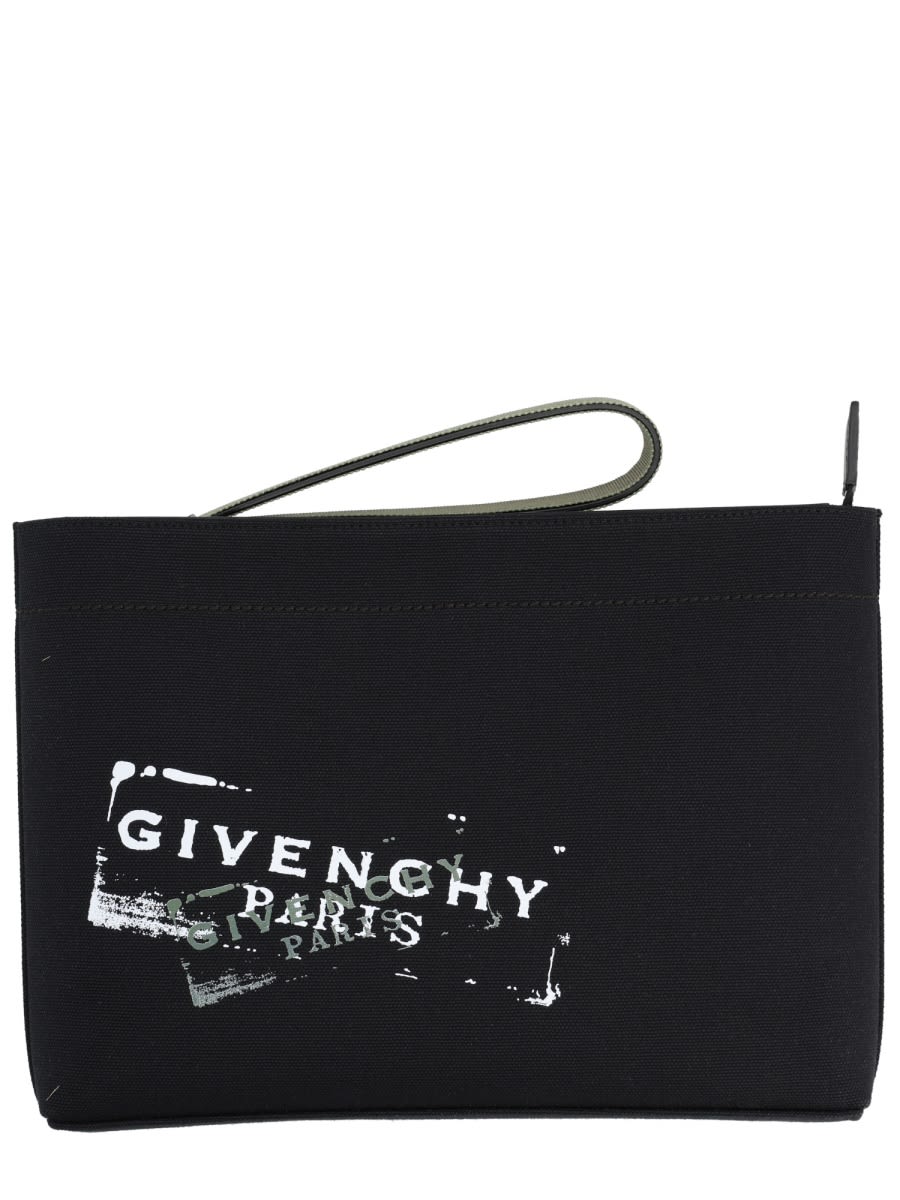 Givenchy Clutch Bag With Logo In Black