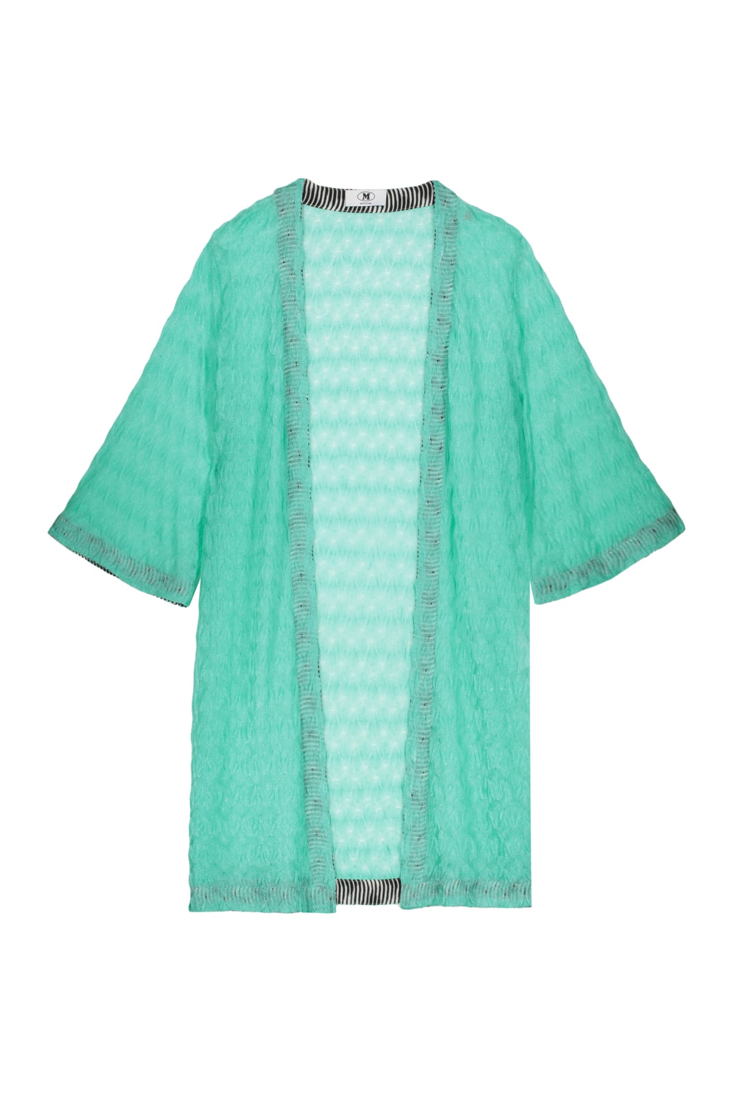 Missoni Knitted Cover-up Dress In Green