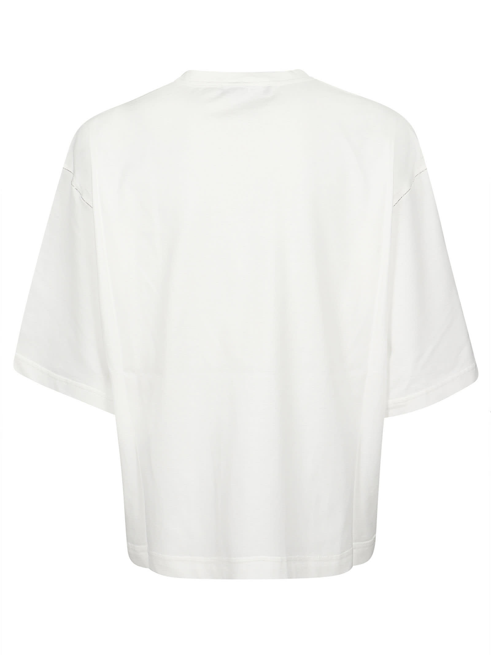 Shop Fabiana Filippi T-shirt In Bianco