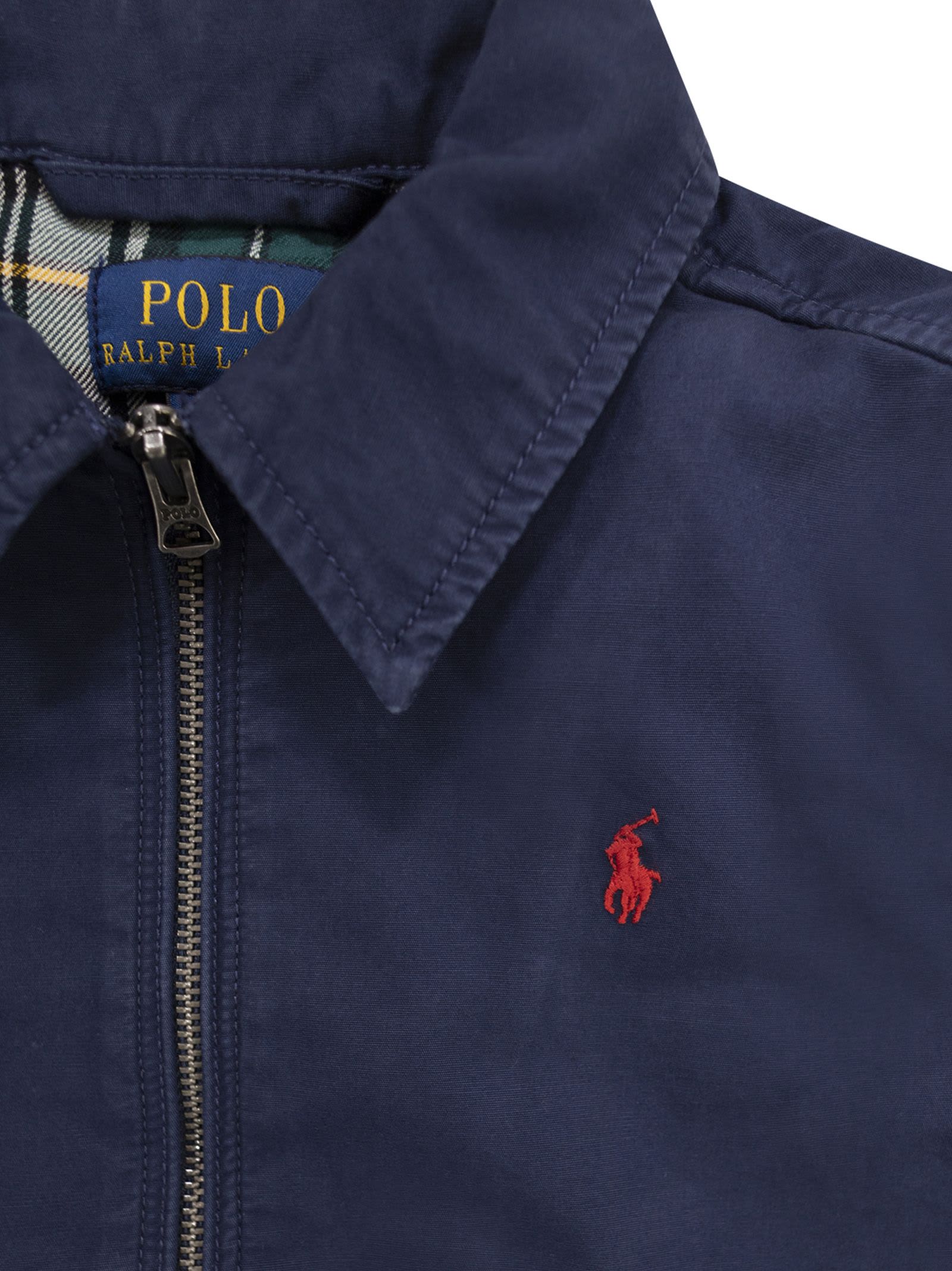 Polo Ralph Lauren The Bayport Jacket In Cotton Poplin In Blue