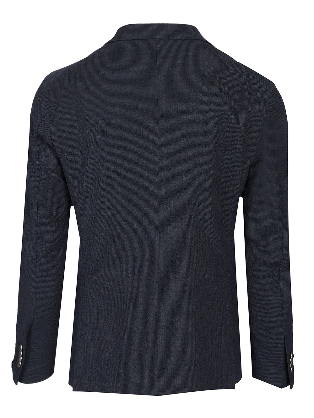 Tagliatore Blazer Doppiopetto In Lino Fiammato In Blue