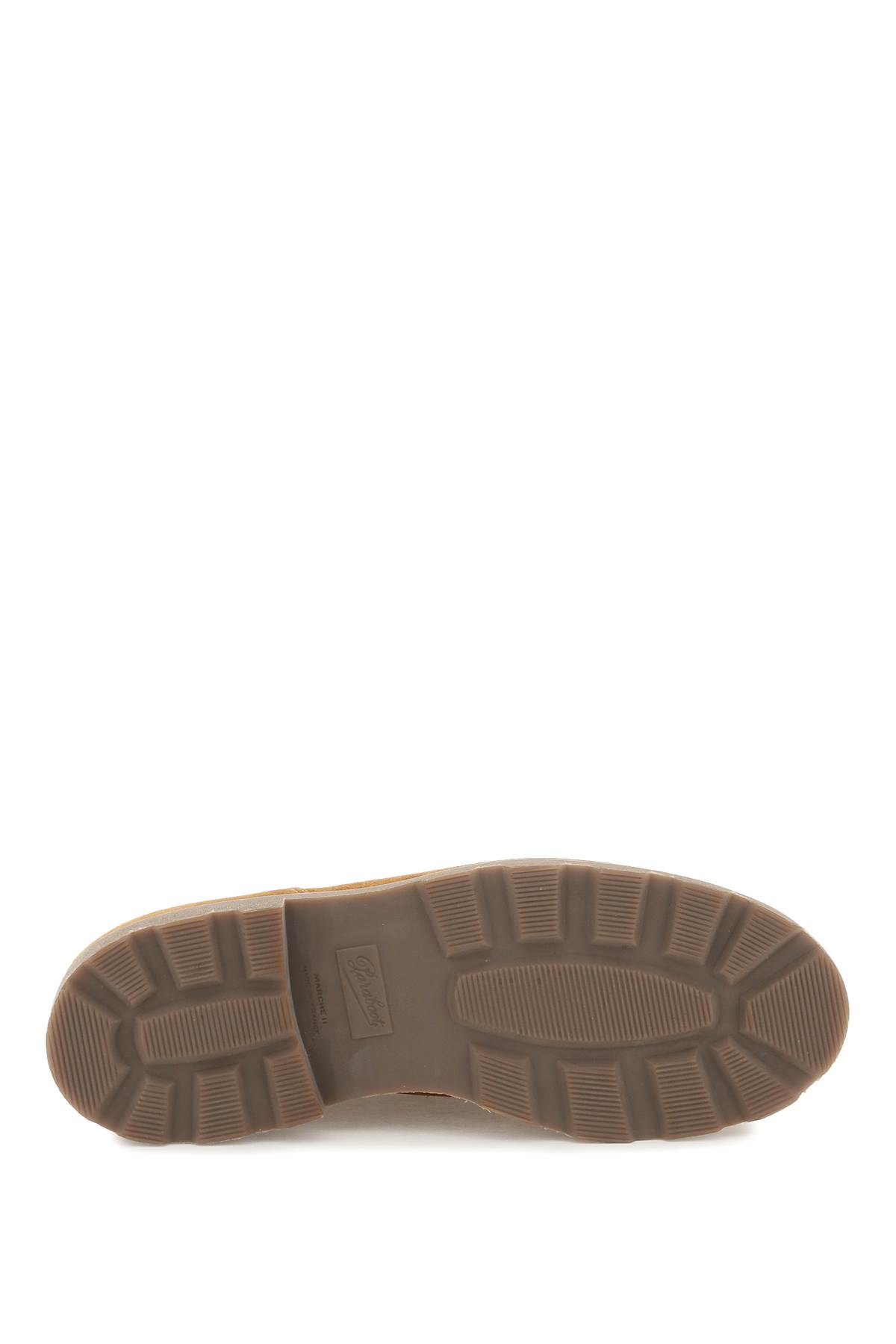 Paraboot Lace-up Shoes With Round Toe And Stitch Detailing In Brown