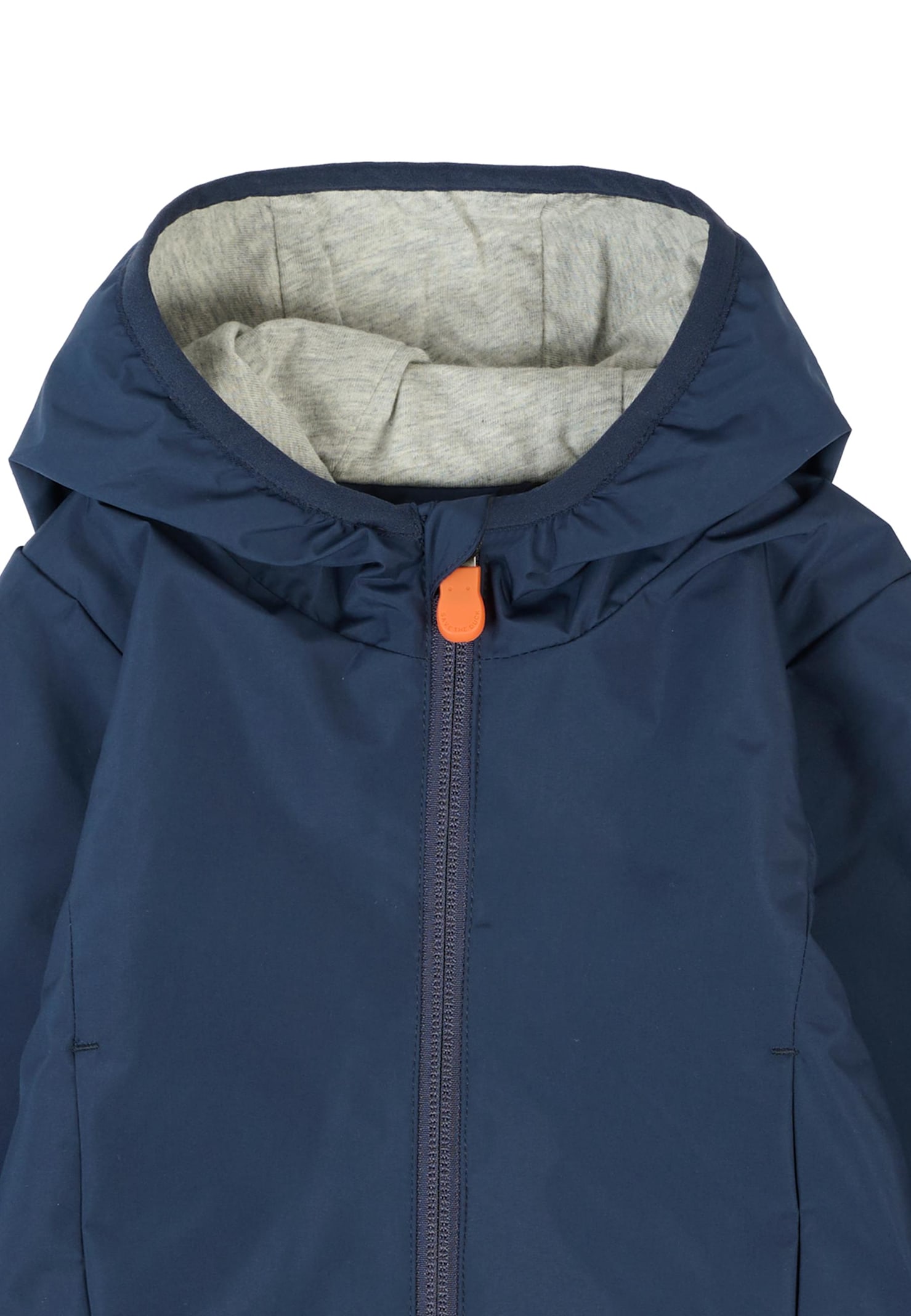 Save The Duck Blue Coco Windbreaker For Baby Boywith Logo In Blue