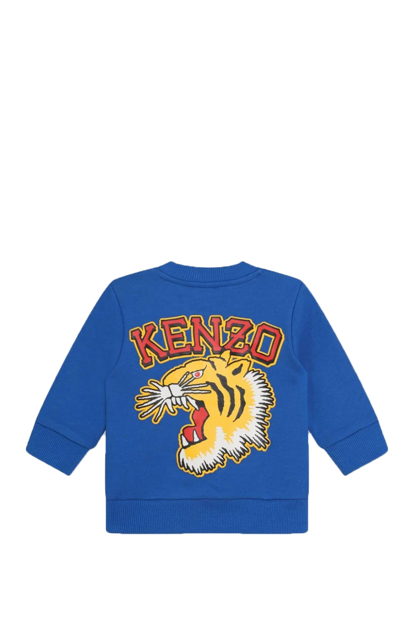 Shop Kenzo Cotton Sweatshirt In Blue