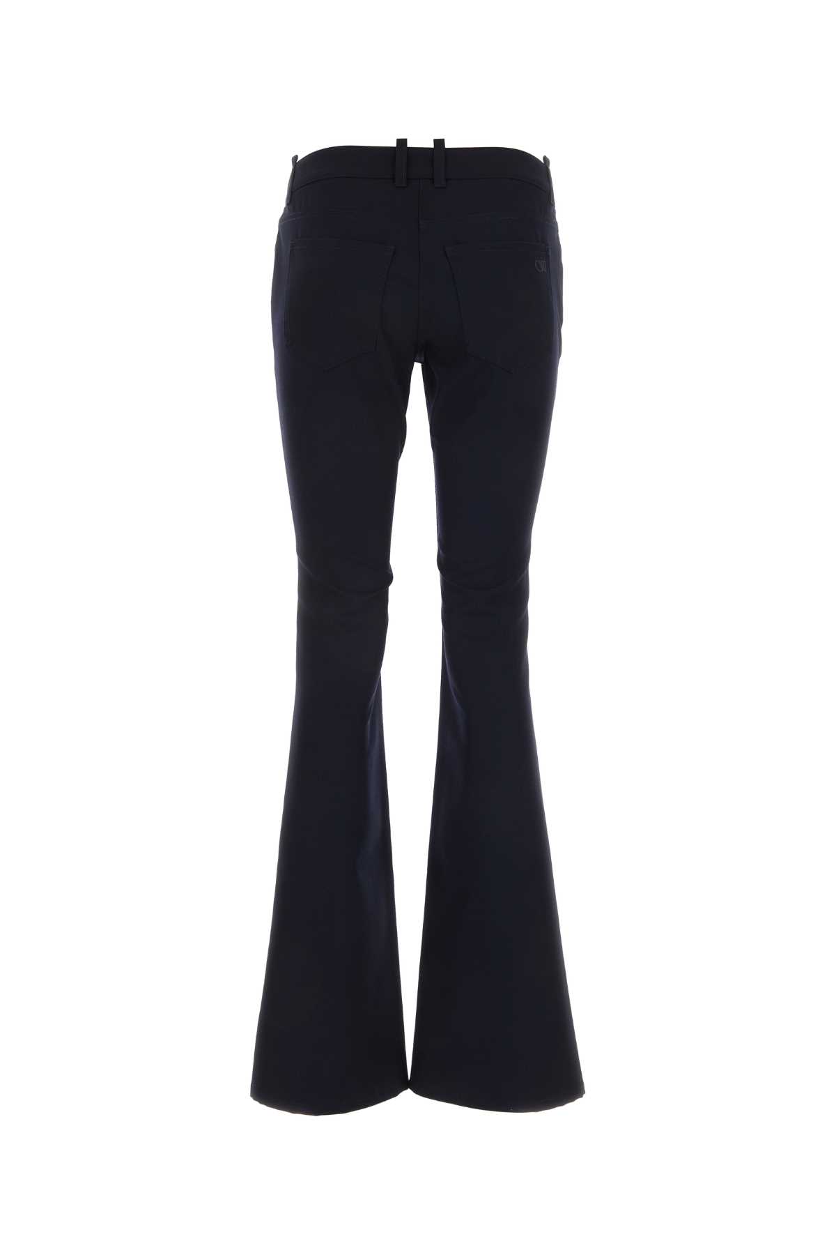 Shop Off-white Midnight Blue Wool Pant In Cobaltblue