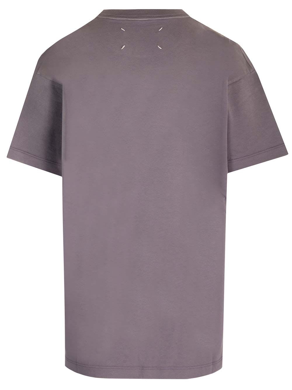Maison Margiela Long T-shirt In Purple
