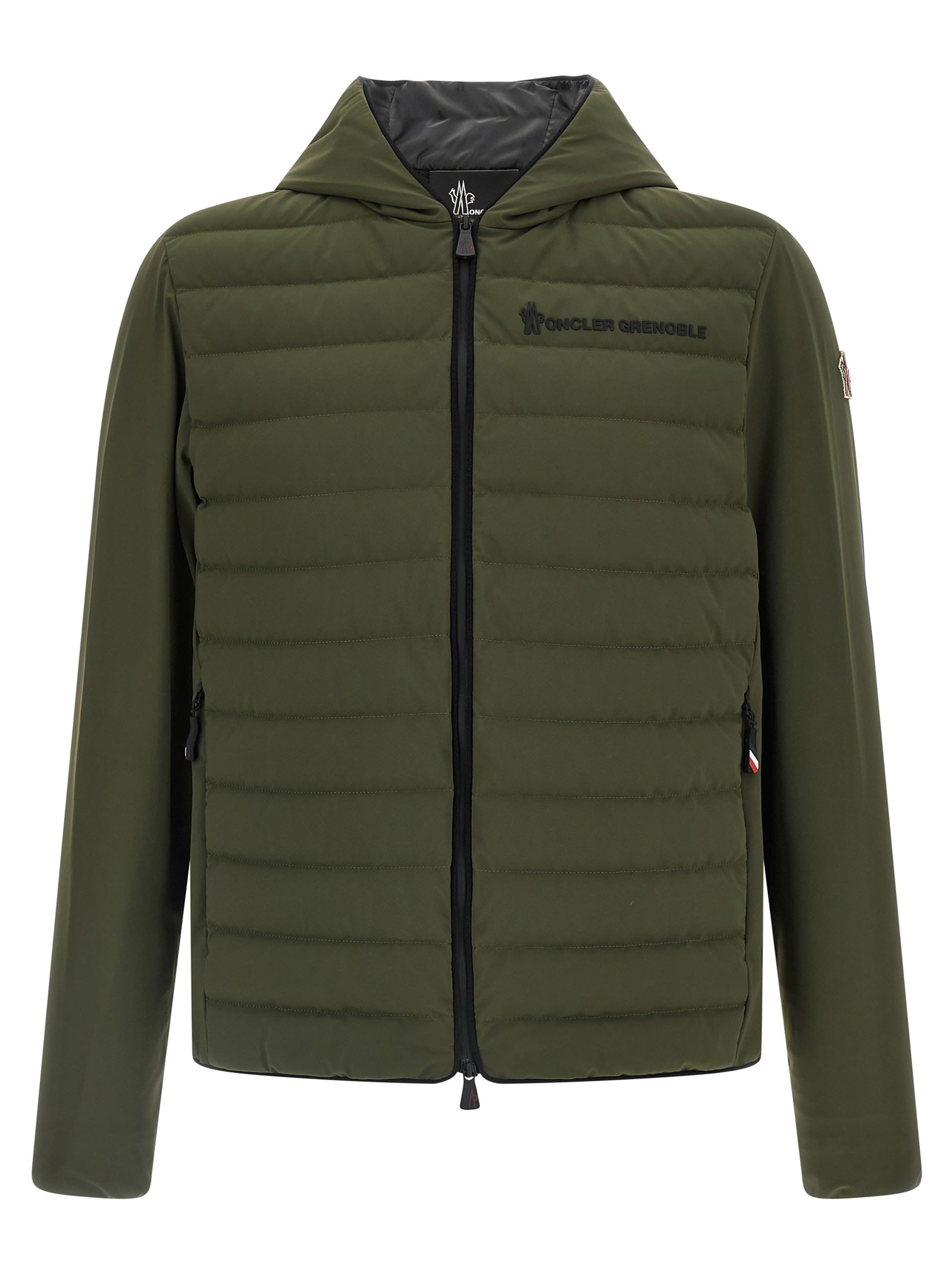 Moncler Grenoble Green Polyamide Blend Jacket In Green
