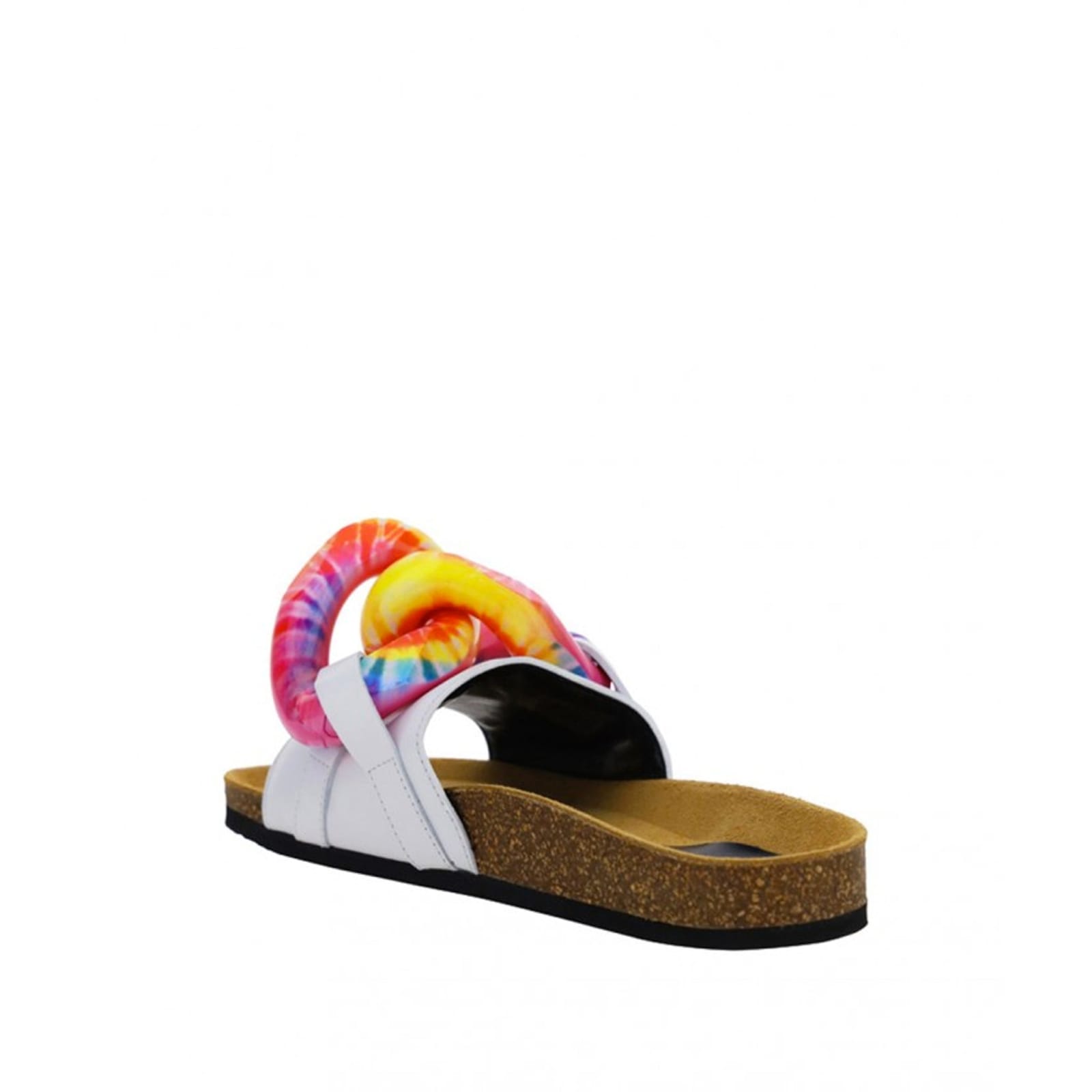 Shop Jw Anderson Tresor Leather Sandals In White