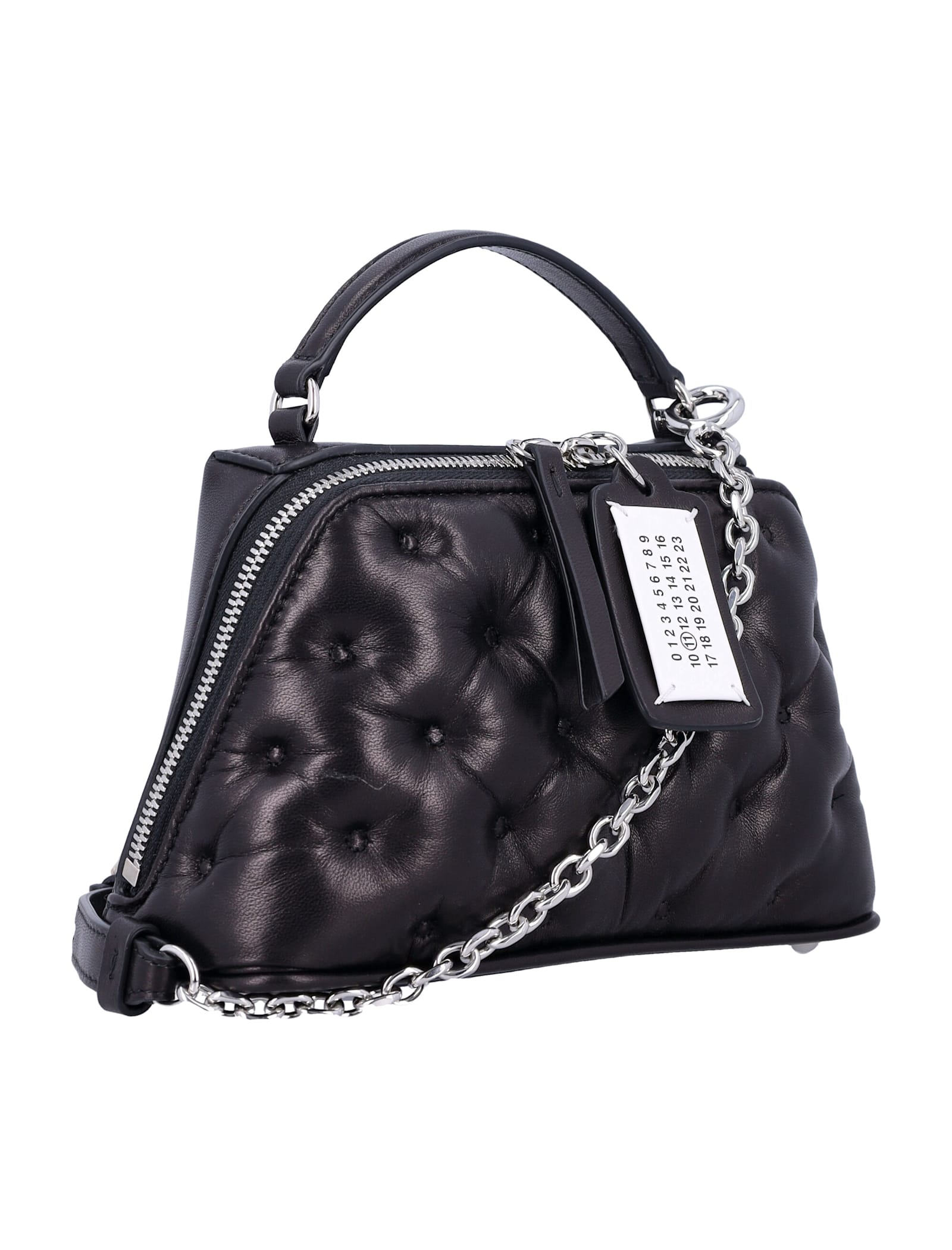 Shop Maison Margiela Glam Slam Trapezio Bag In Black