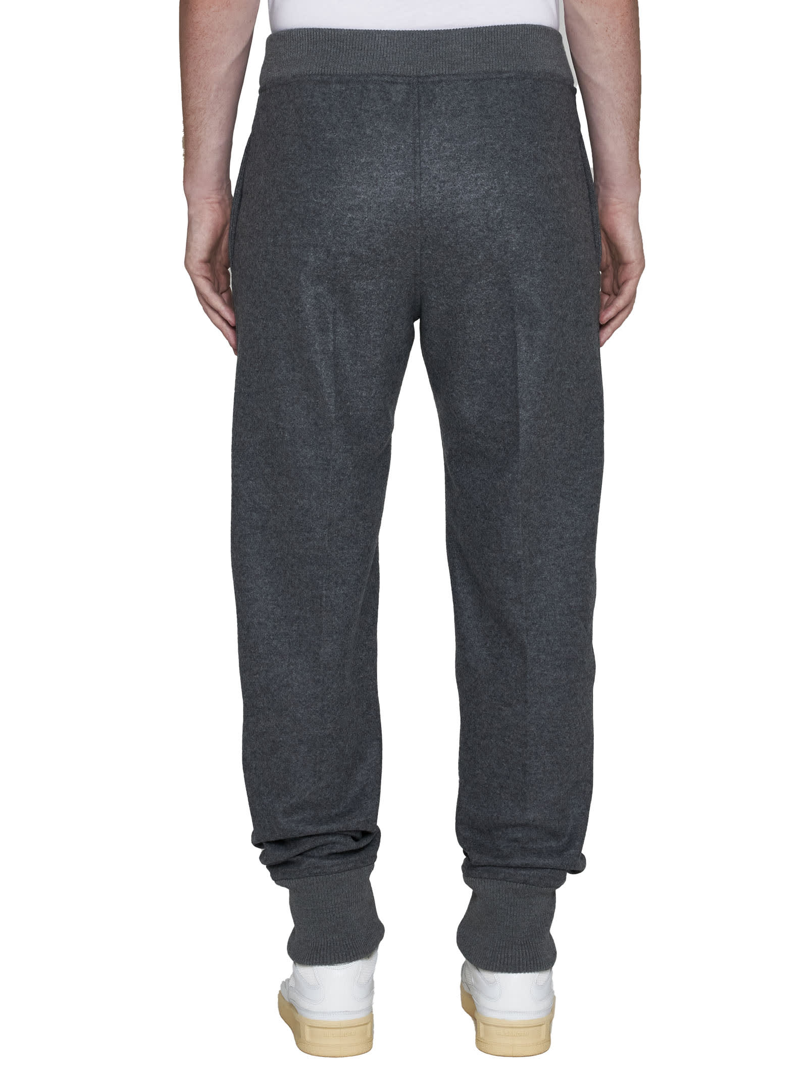 Shop Jil Sander Pants In Ash Grey