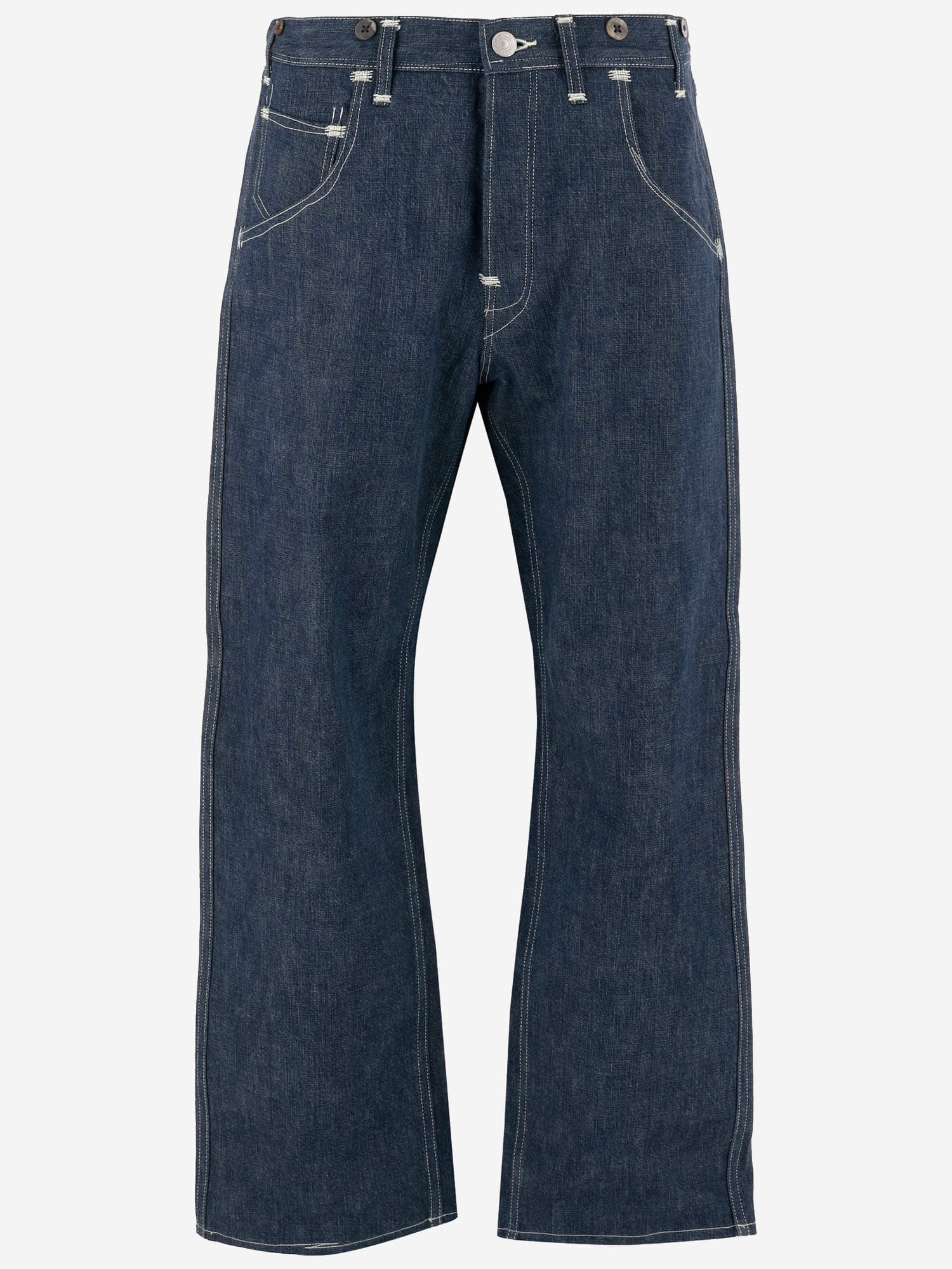 Shop Junya Watanabe Cotton Denim Jeans