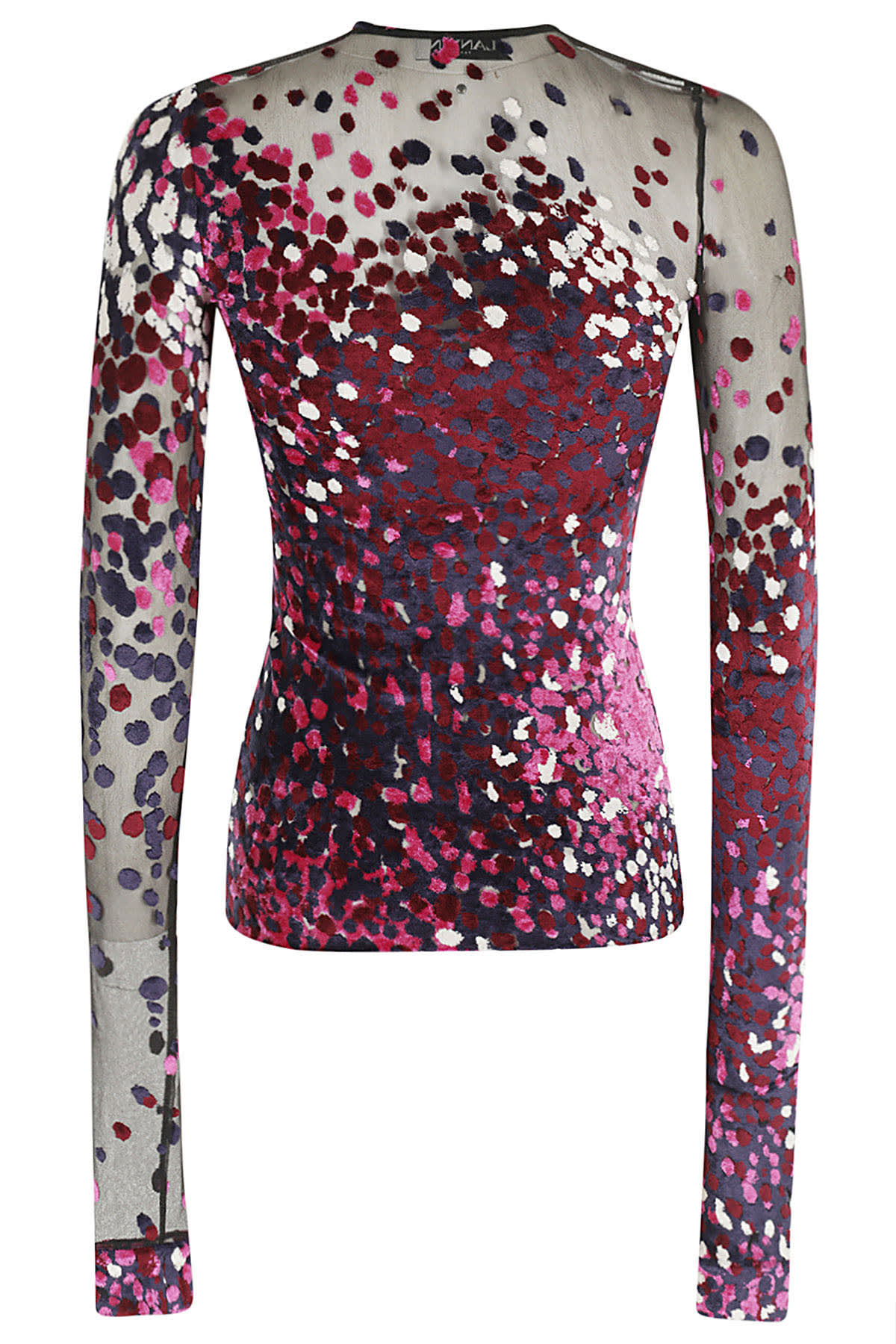 Shop Lanvin Top Manches Longues In Fuchsia Japanese Ink