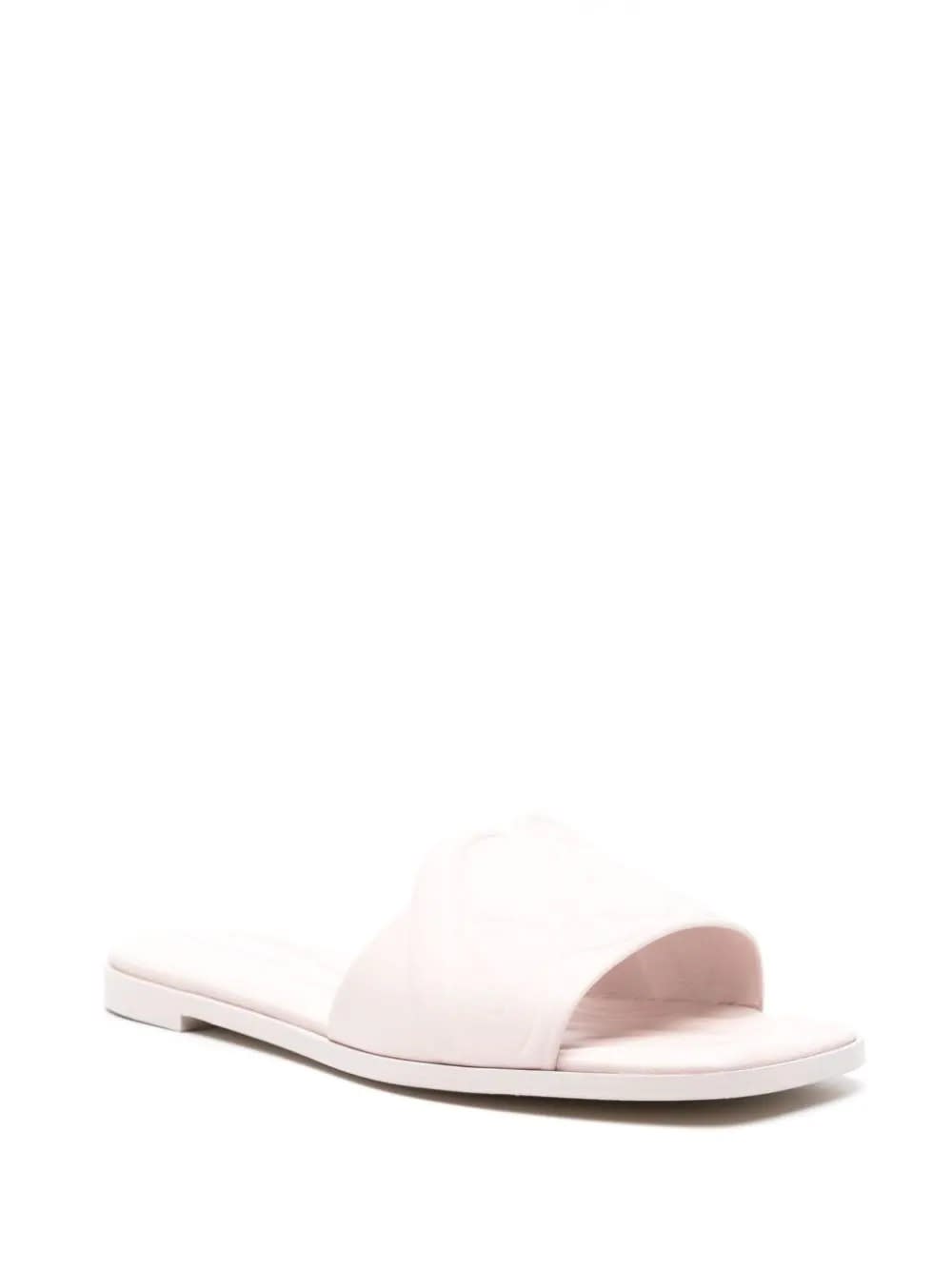 Shop Alexander Mcqueen Seal Sandals In Pink Leather