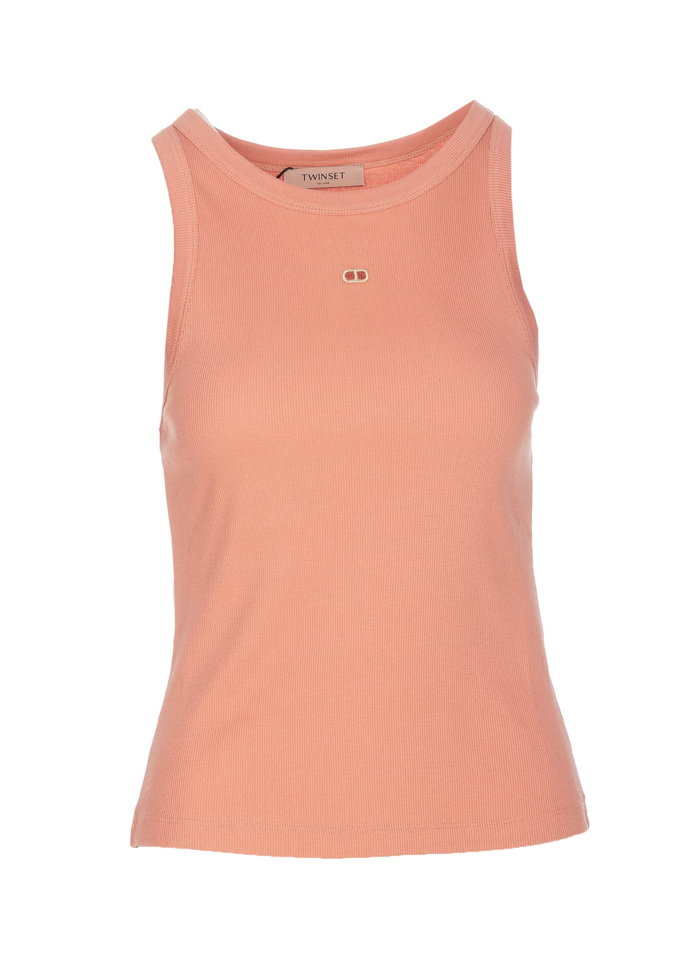 Shop Twinset Tank Top In Pink
