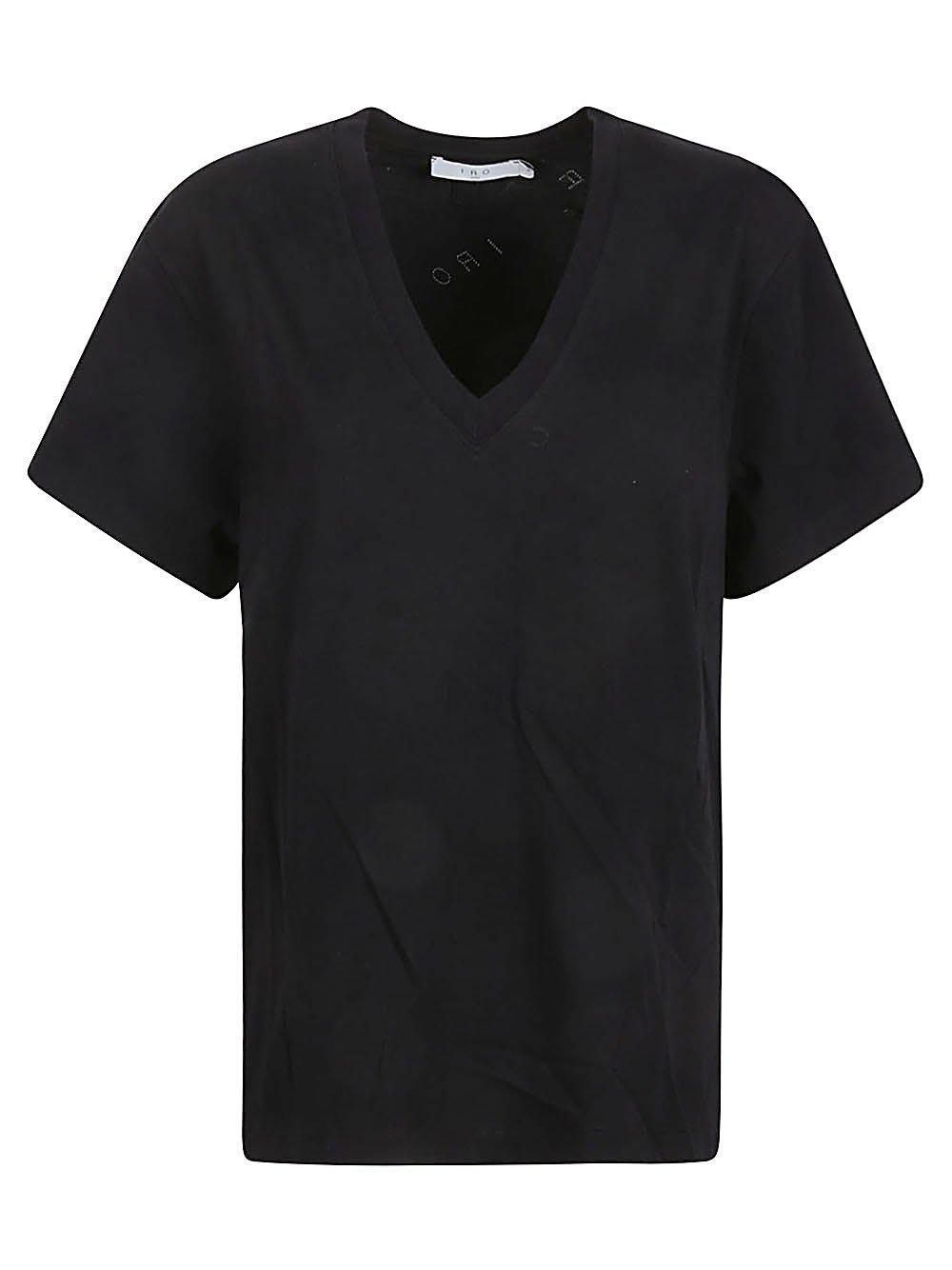 Shop Iro V-neck T-shirt In Black