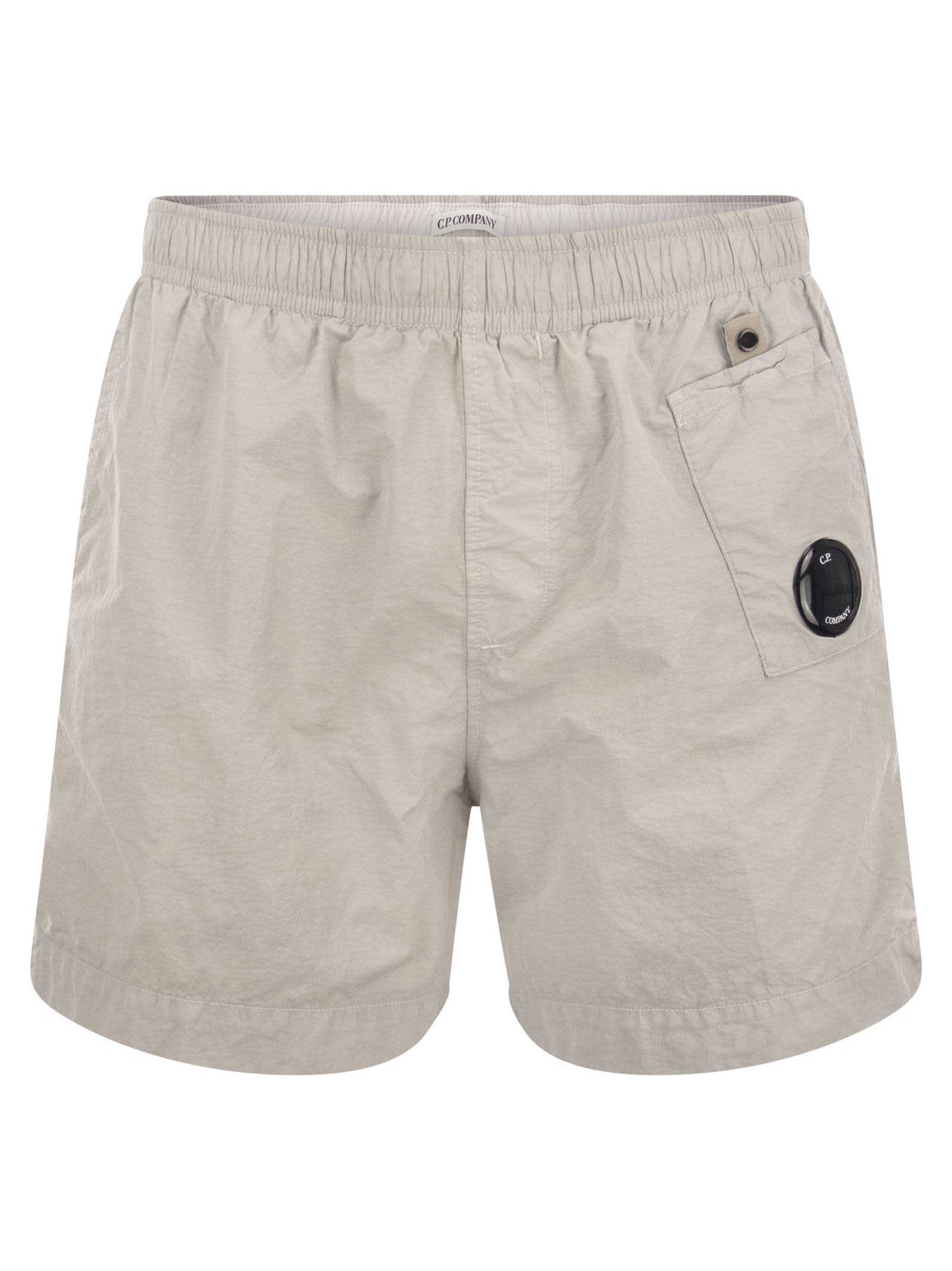 C.P. Company Flatt Nylon Auxiliary Pocket Swim Shorts