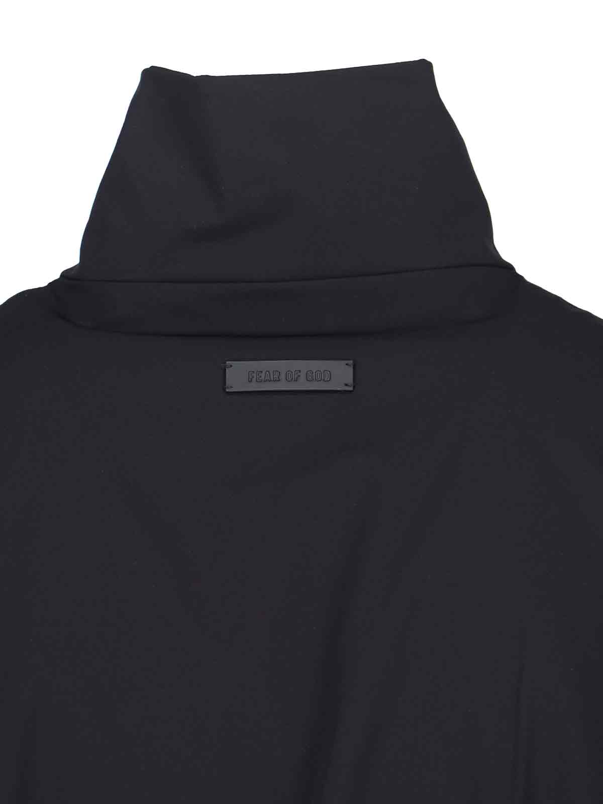 Fear Of God High Collar Track Jacket In Black