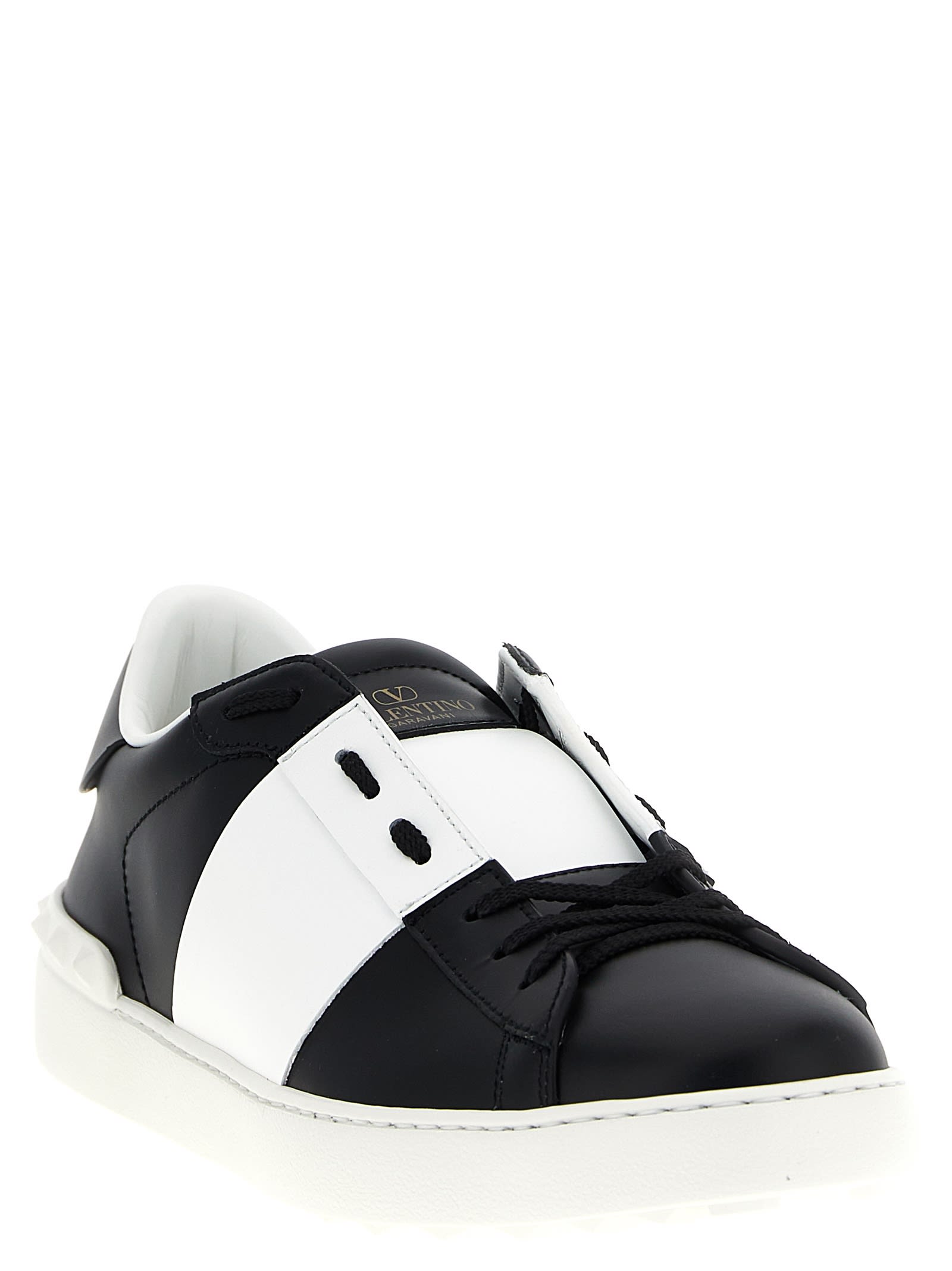 Valentino Open Low-top Sneakers Rubber Sole In Multi
