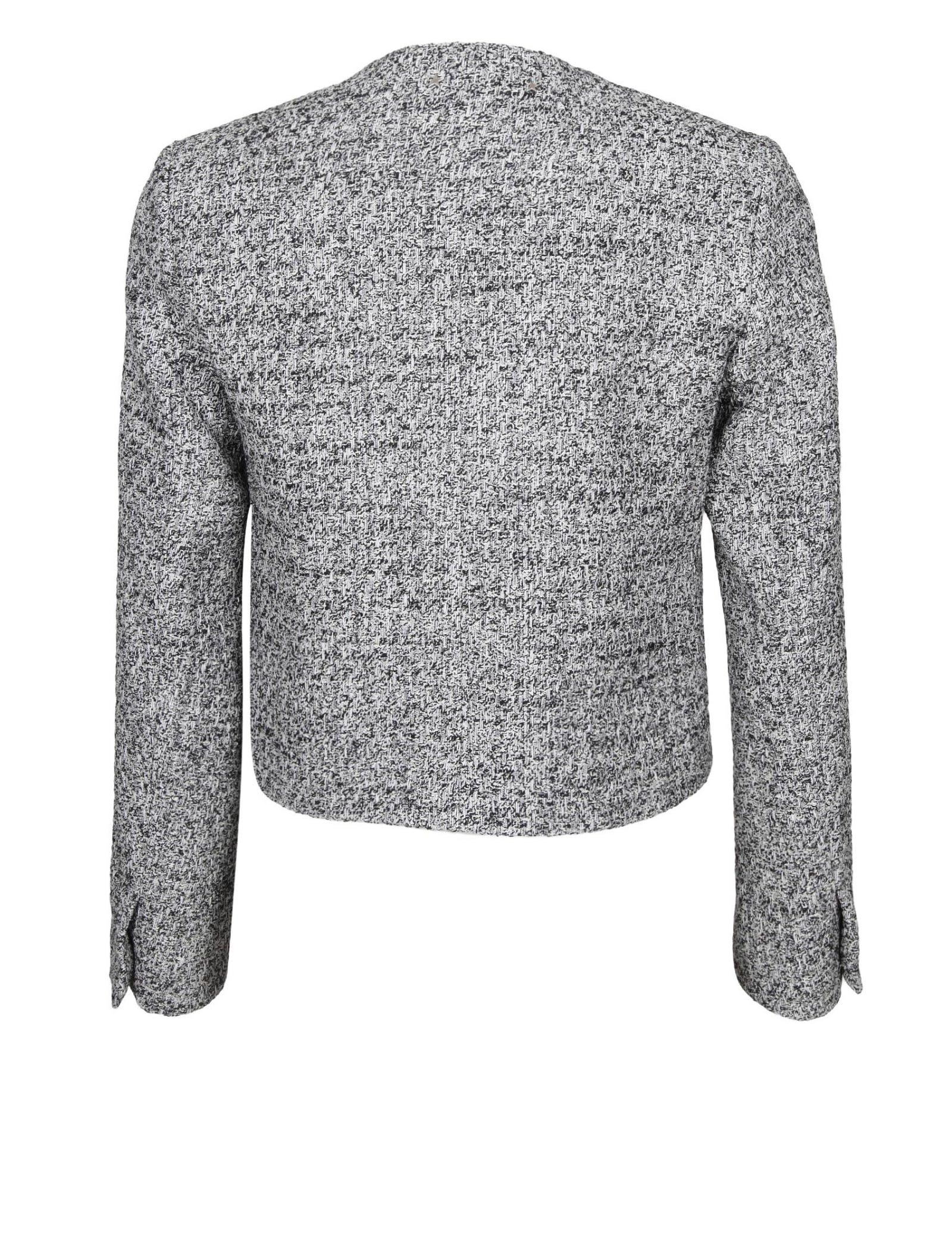 Golden Goose Journey Jacket In Gray Boucle In Black