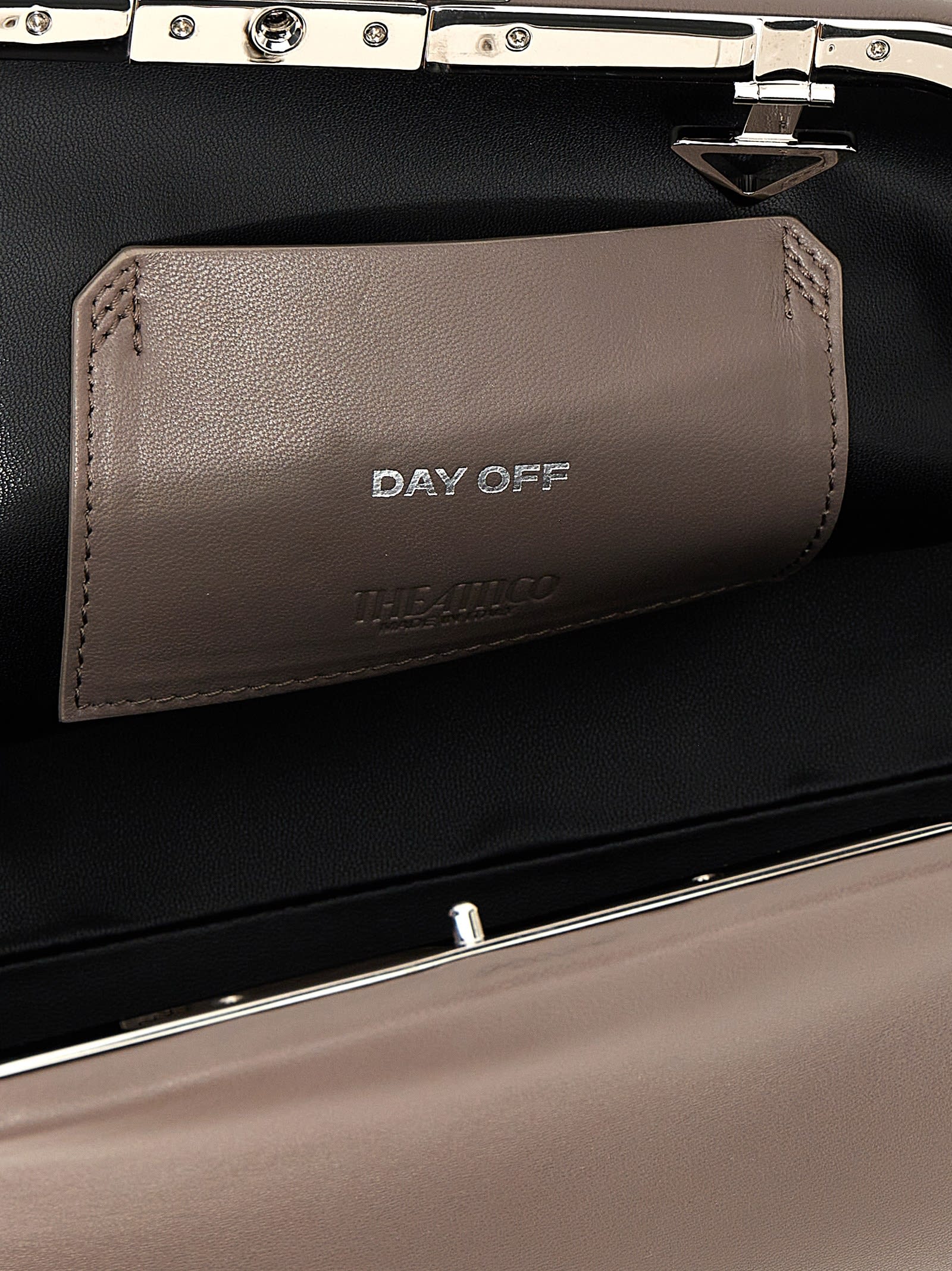 Shop Attico Day Off Clutch In Brown