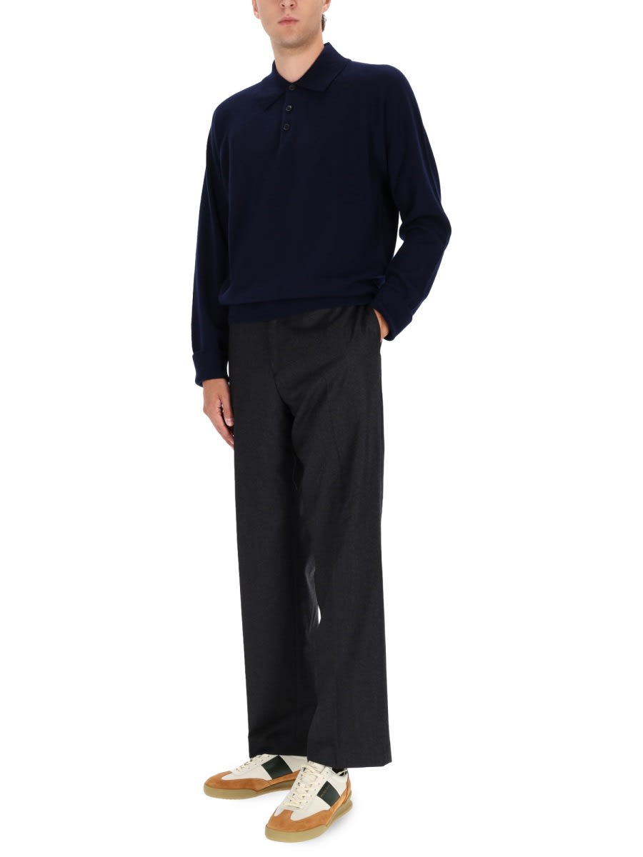 Paul Smith Wool Pants In Animal Print