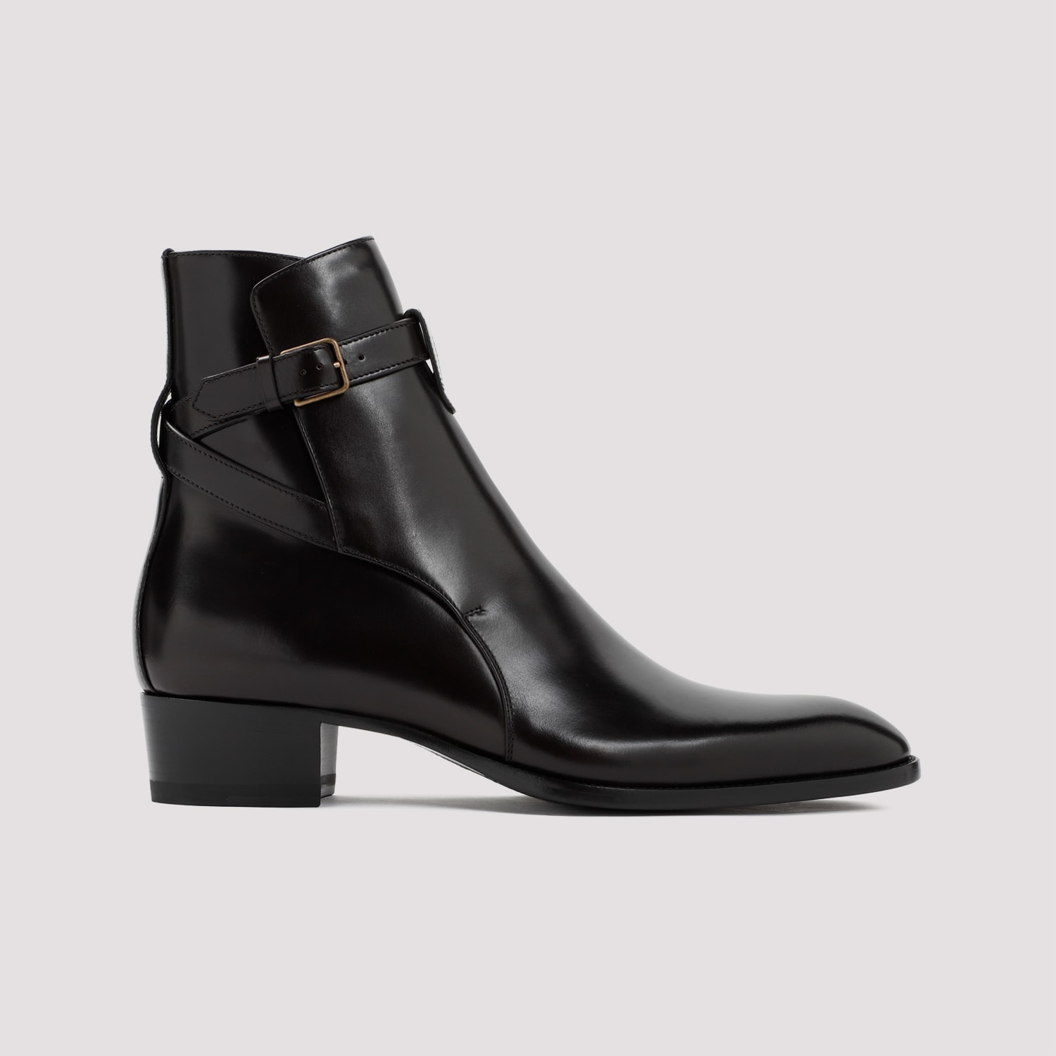 Shop Saint Laurent Wyatt 40 Boots In Sparrow Brown