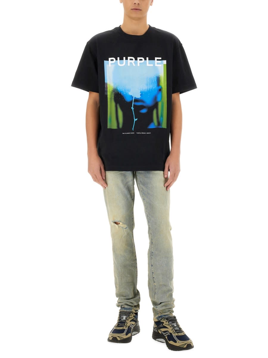 Purple Brand "venice Sunbleached" Jeans In Denim