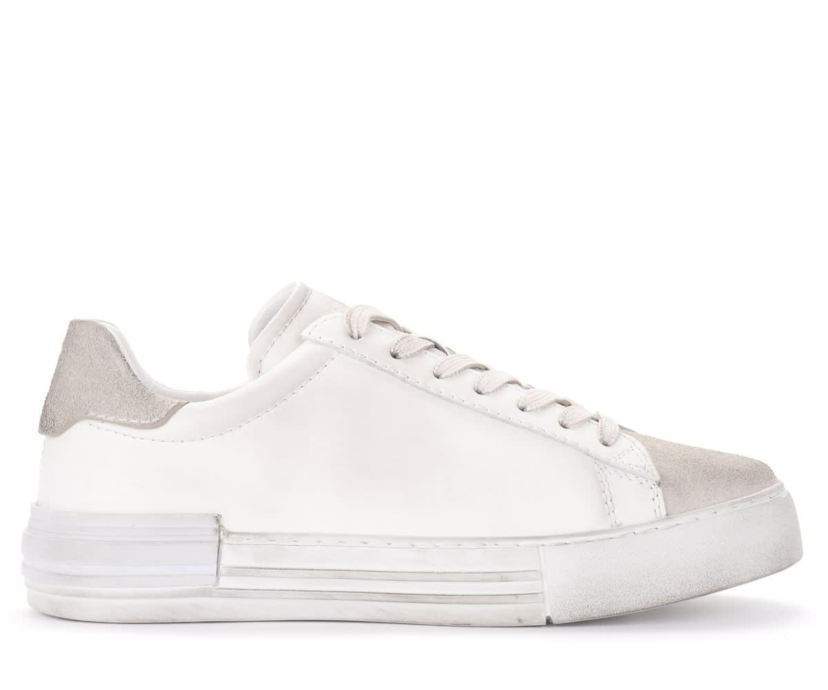 Hogan Rebel Sneaker In White Leather