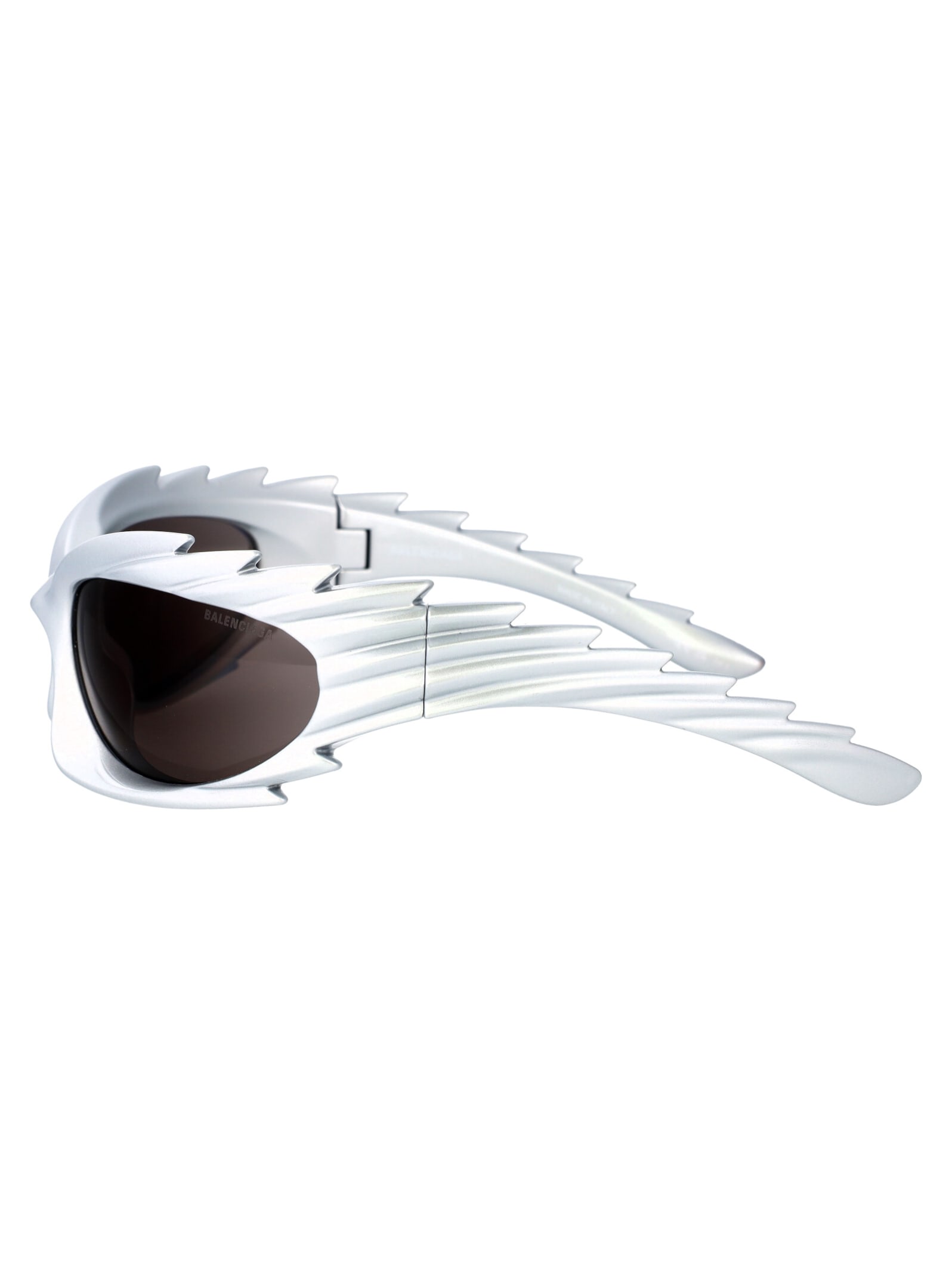 Shop Balenciaga Bb0255s Sunglasses In 003 Silver Silver Grey