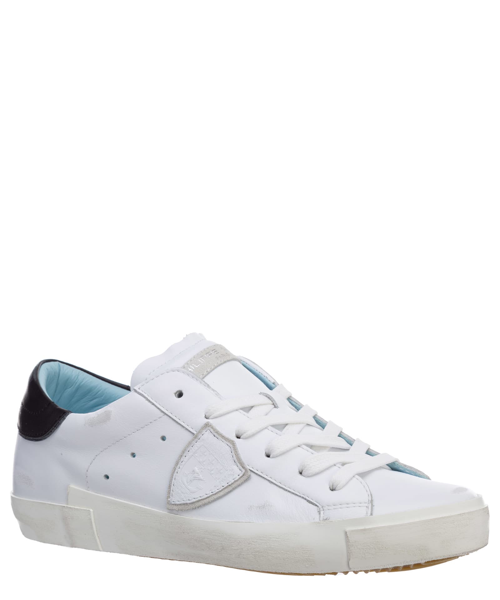Shop Philippe Model Prsx Leather Sneakers