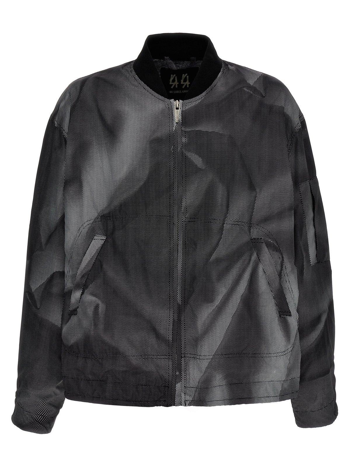 Crinkle Zip-up Bomber Jacket