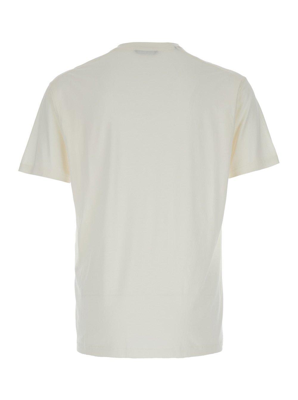 Shop Tom Ford Short Sleeved Straight Hem T-shirt In White