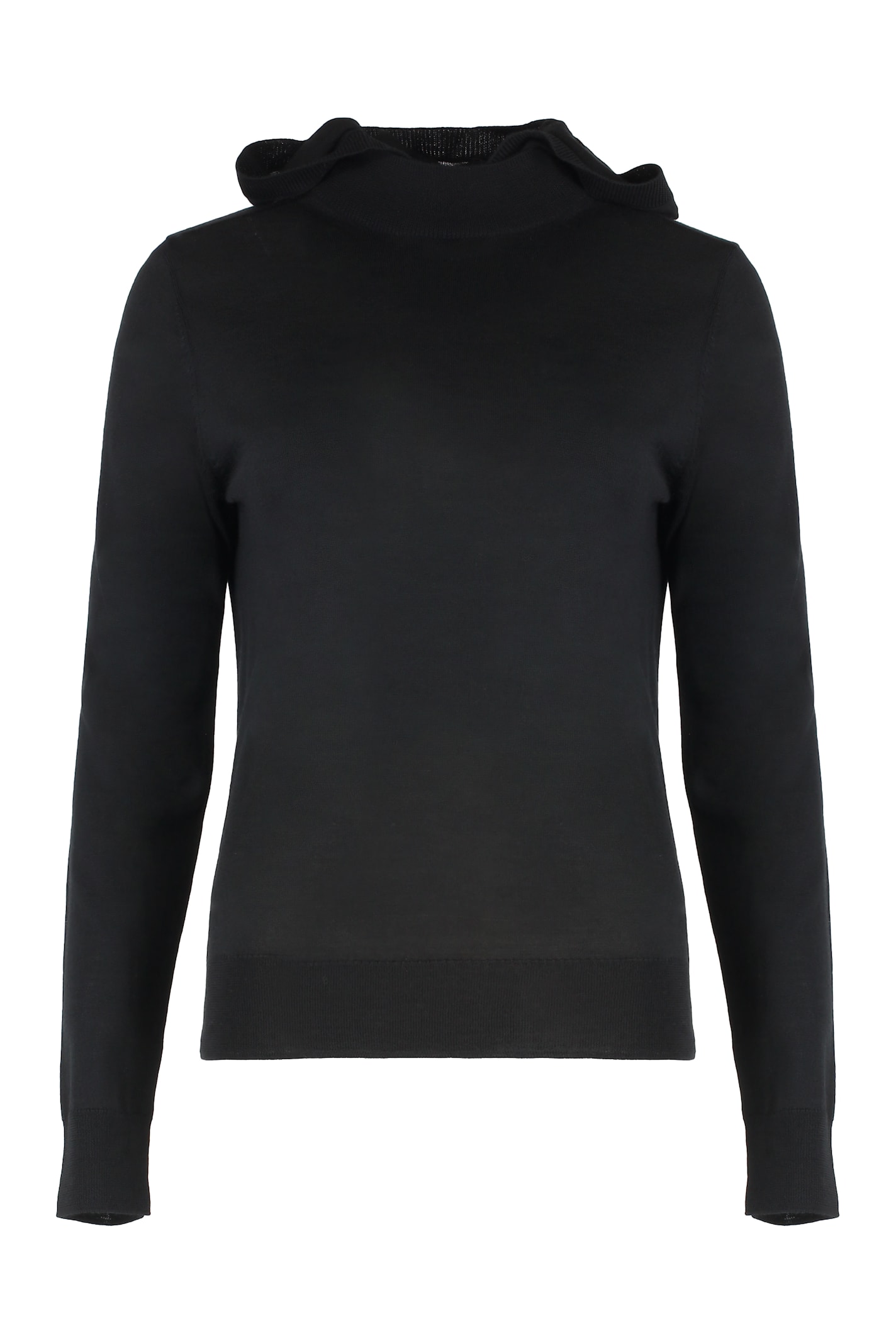 P.a.r.o.s.h Parosh Linfa Knitted Hoodie In Black