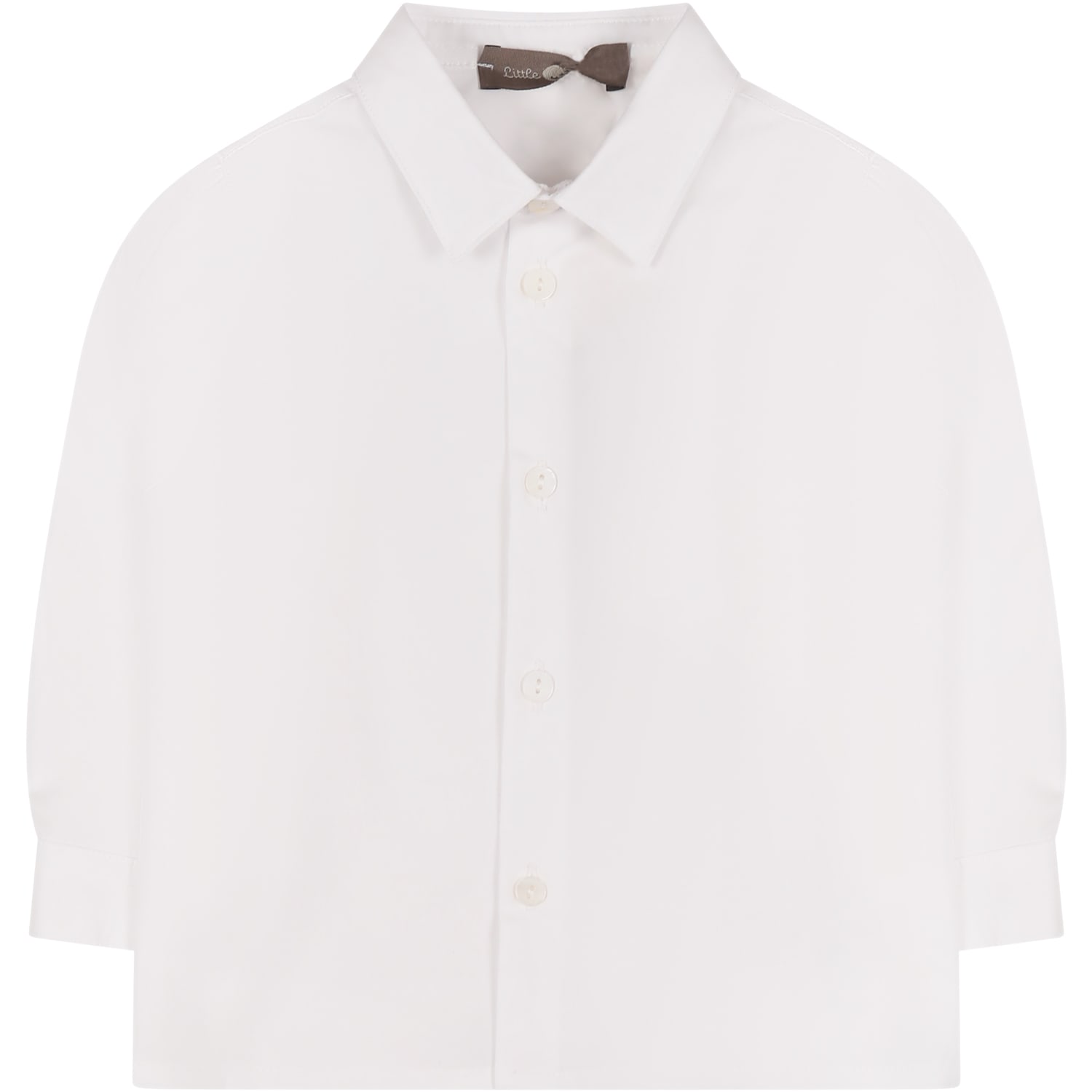 Shop Little Bear White Shirt For Baby Boy