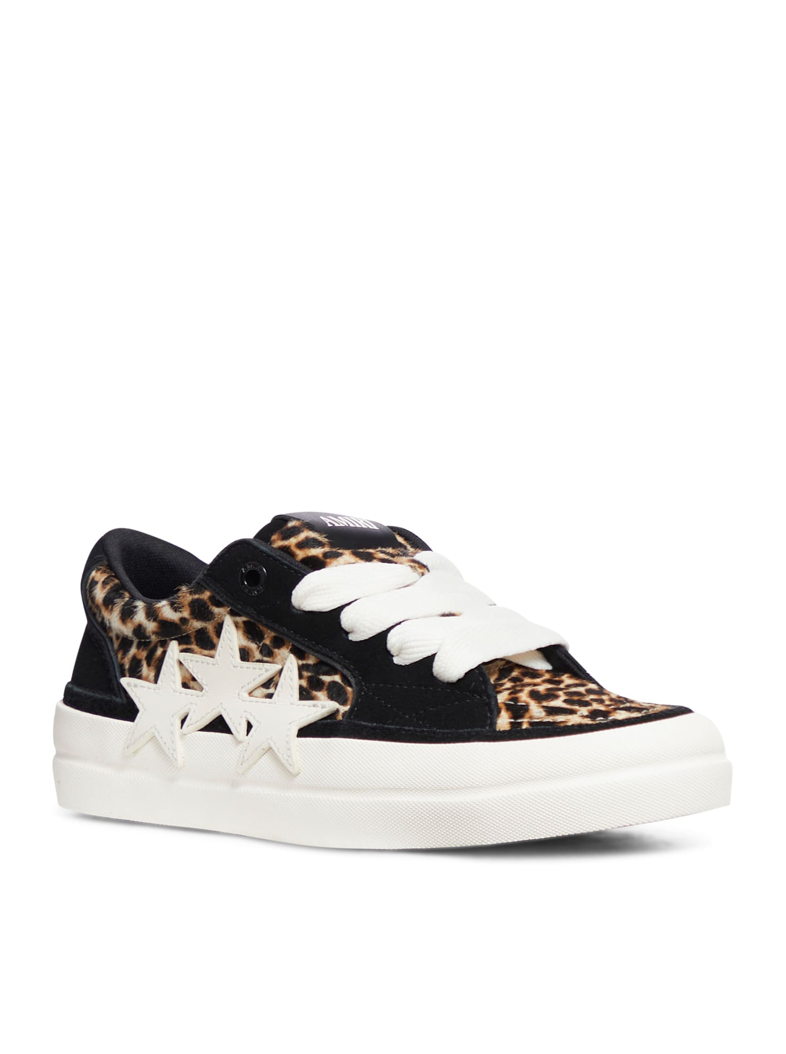 Shop Amiri Leopard Sunset Skate Low-top Sneakers In Black