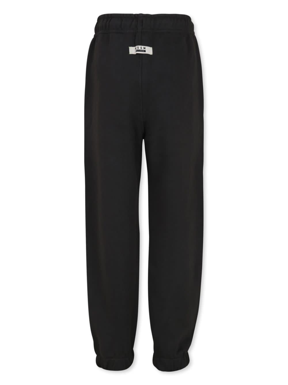 Shop Msgm Pantaloni Sportivi Con Stampa In Gray