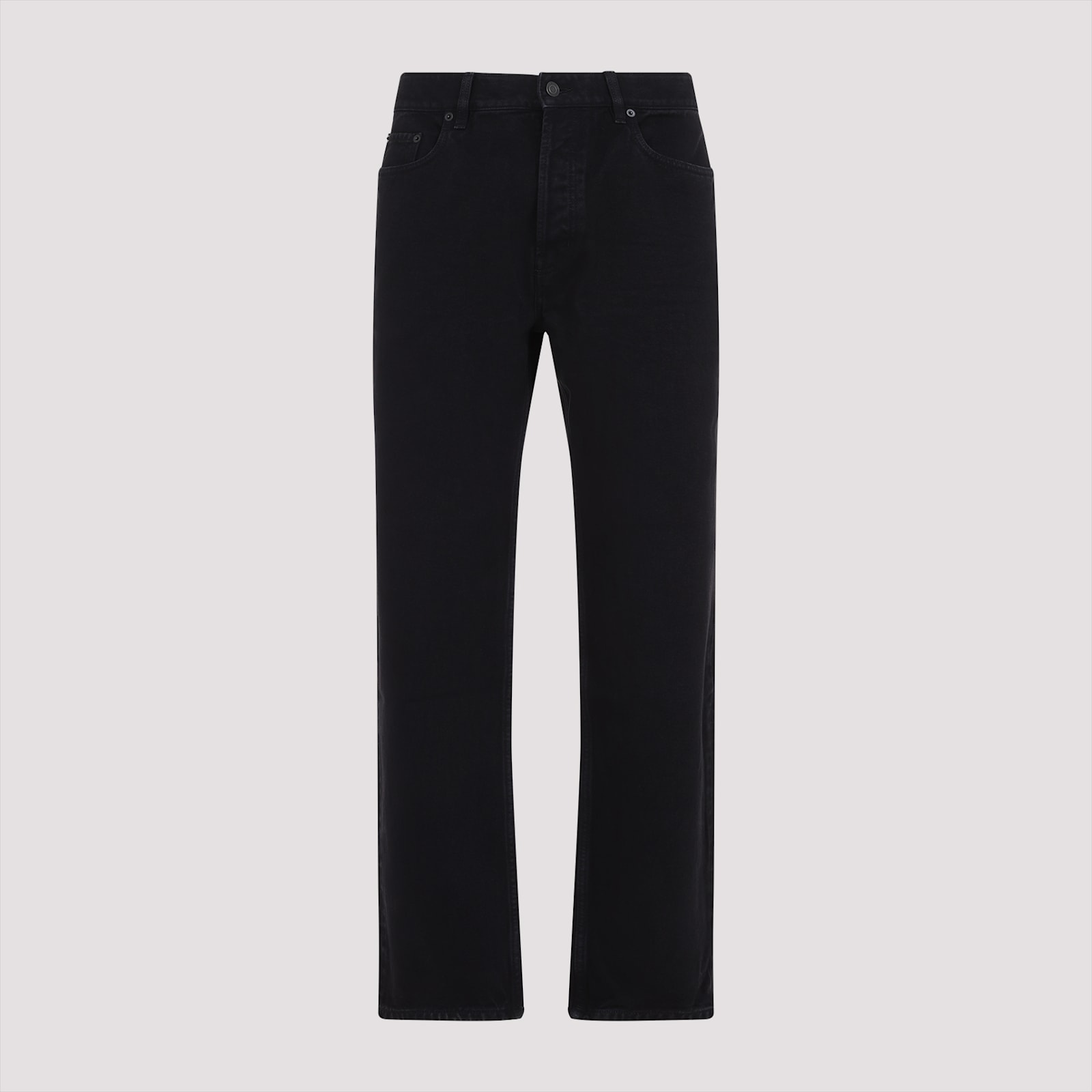 Saint Laurent Oklahoma Jeans In Black Denim In Black
