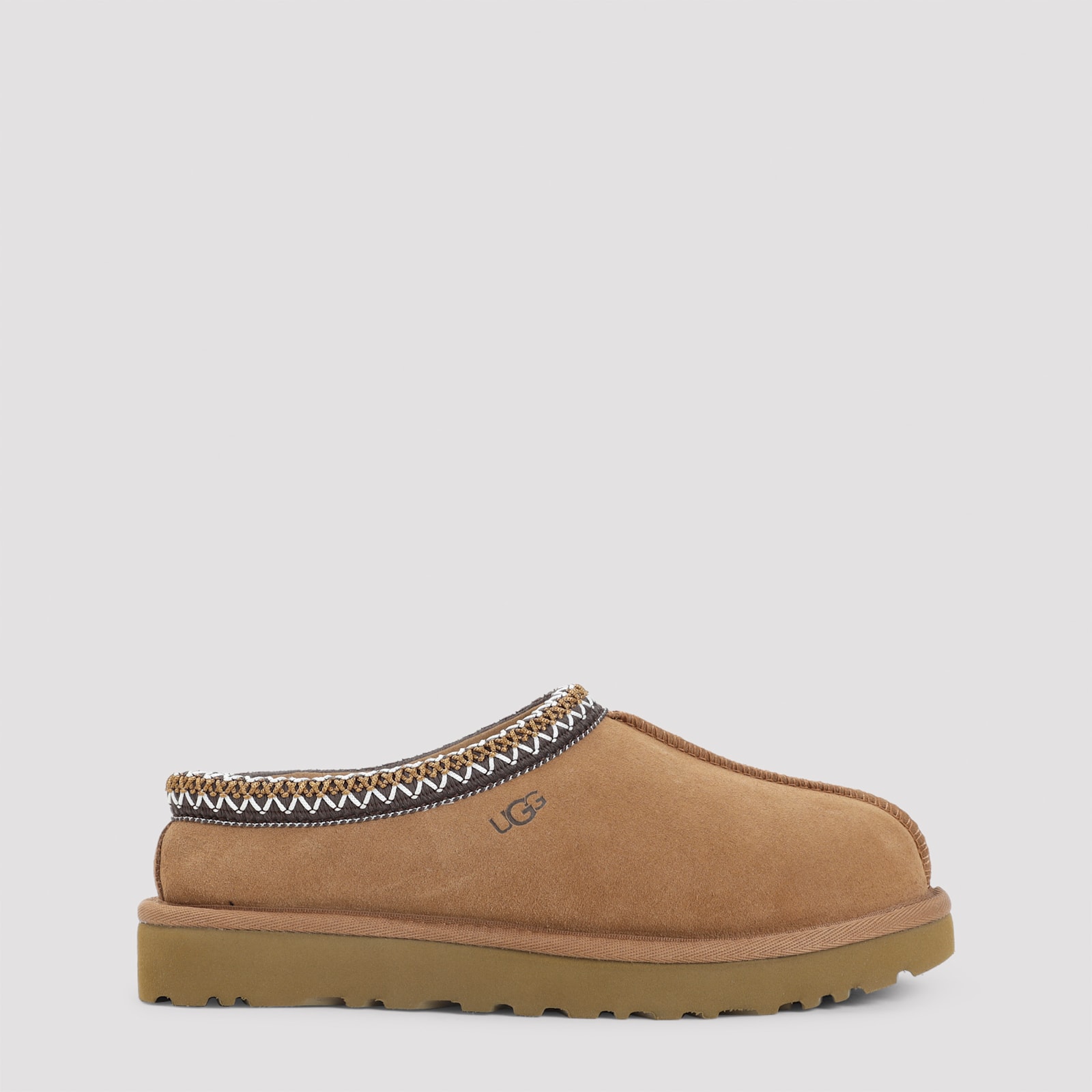 Ugg Chestnut Brown Suede Leather Tasman Ii Slippers In Brown